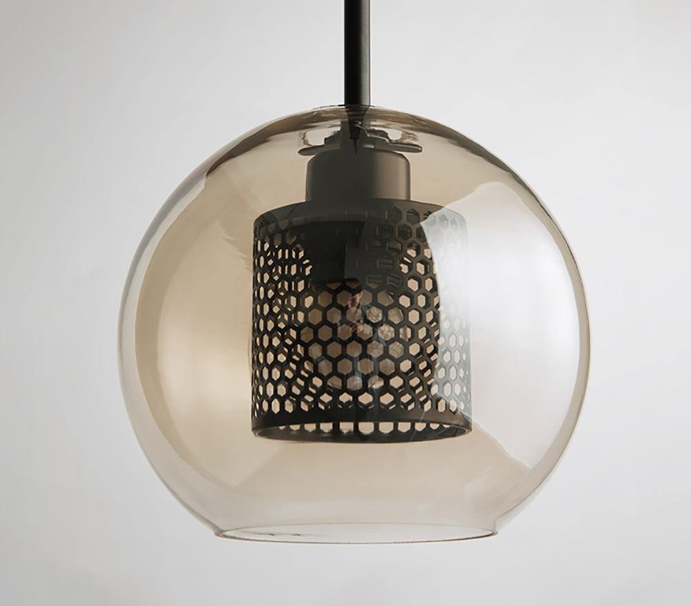 Lampe à suspension en verre Chiswick