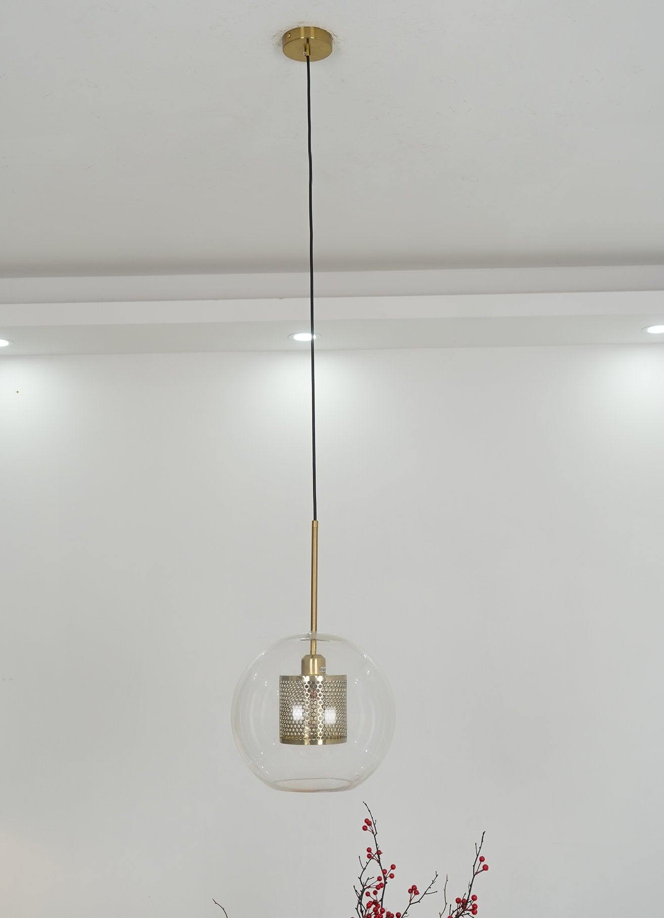 Lampe à suspension en verre Chiswick