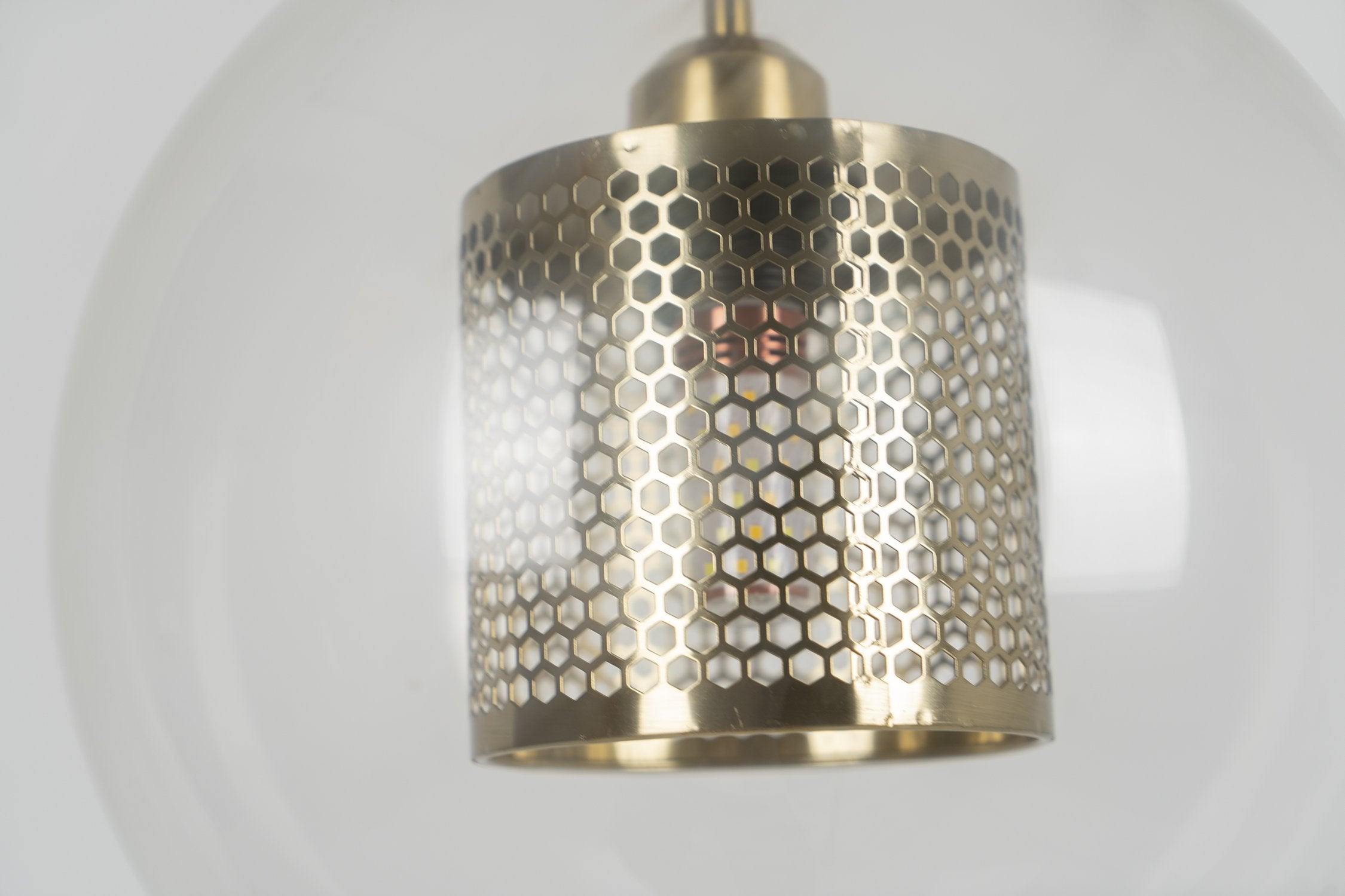 Lampe à suspension en verre Chiswick