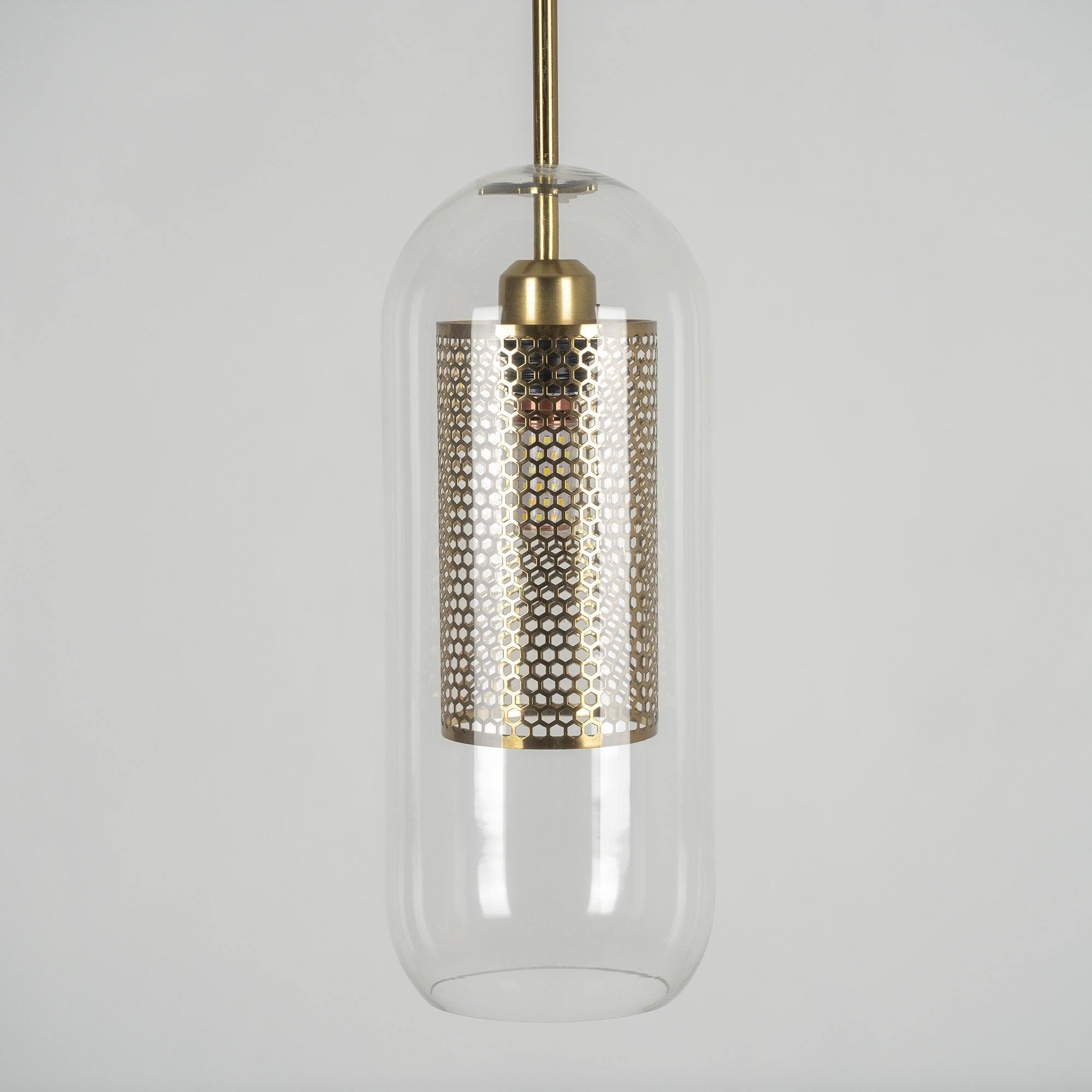 Lampe à suspension en verre Chiswick