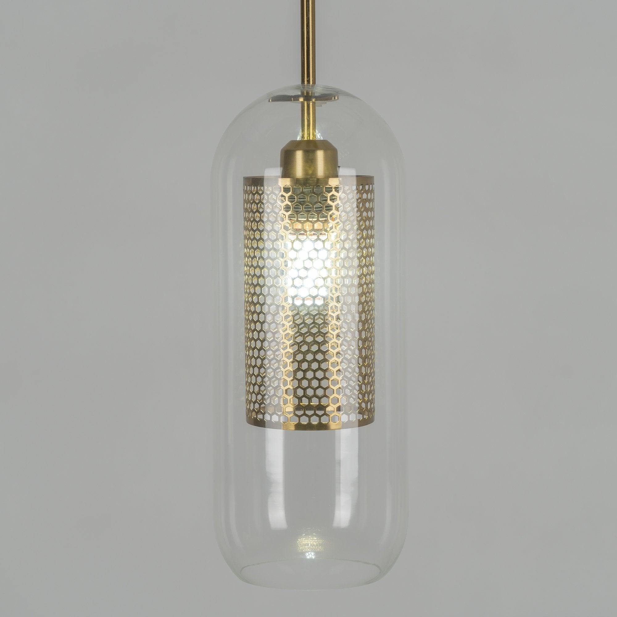 Lampe à suspension en verre Chiswick