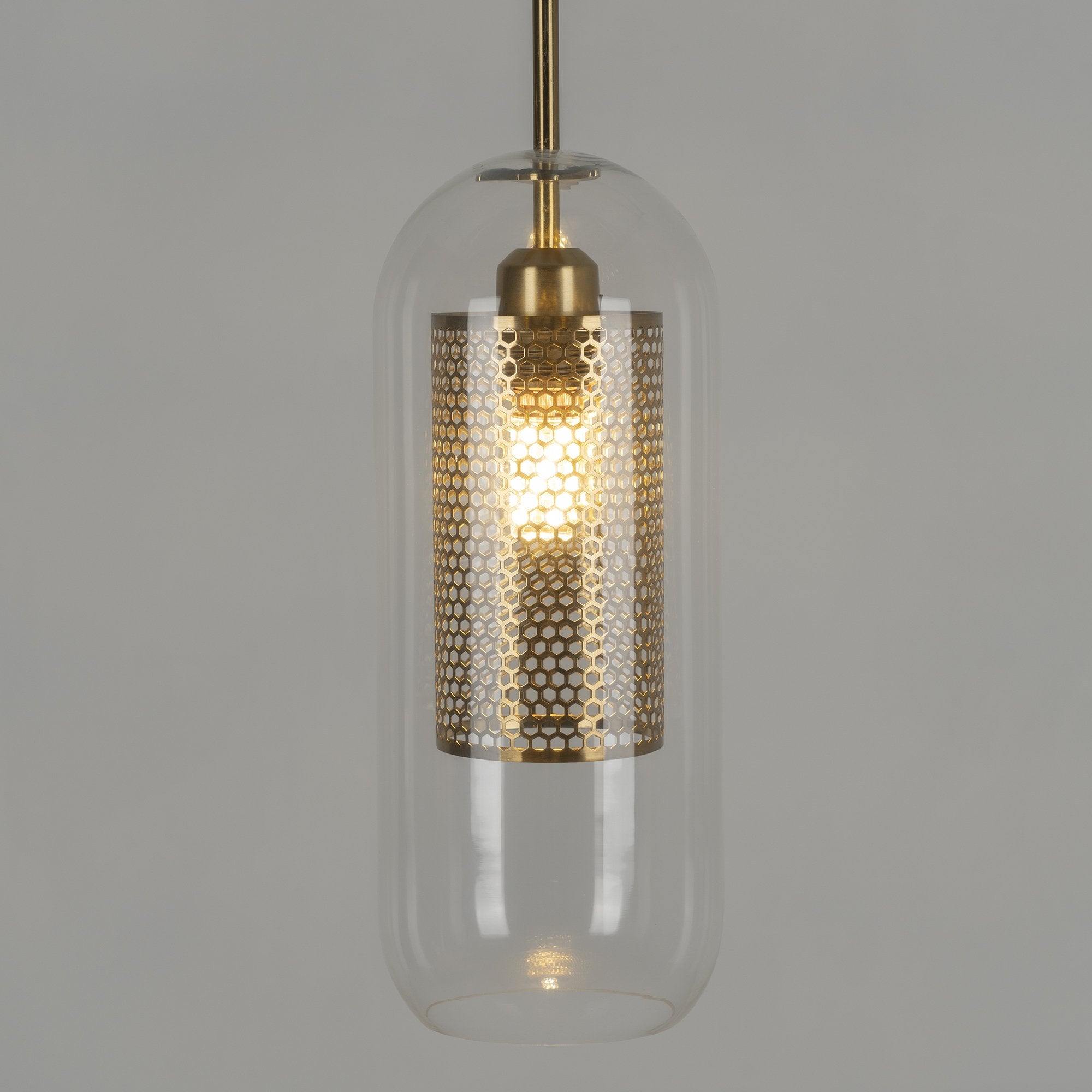 Lampe à suspension en verre Chiswick