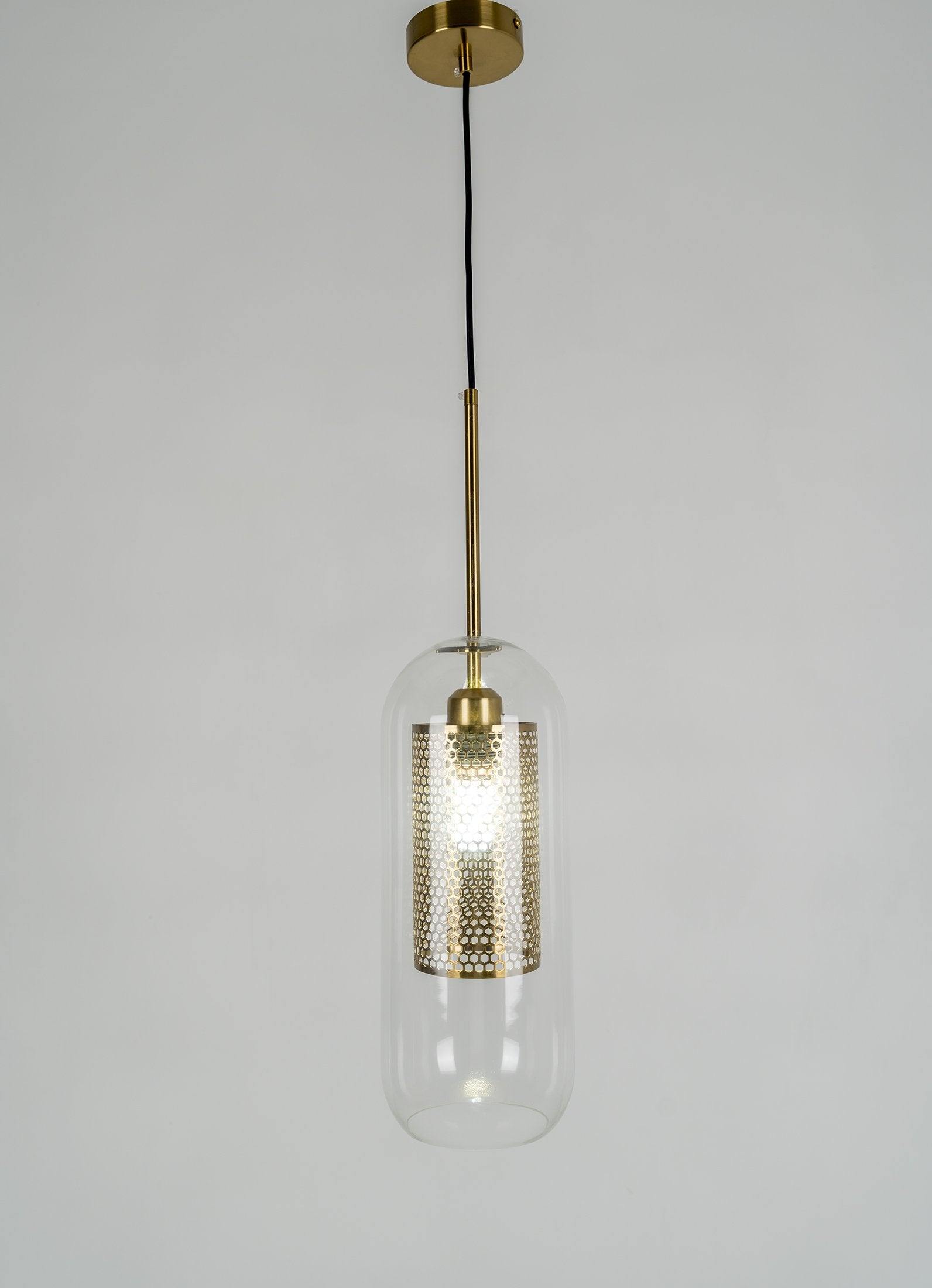 Lampe à suspension en verre Chiswick