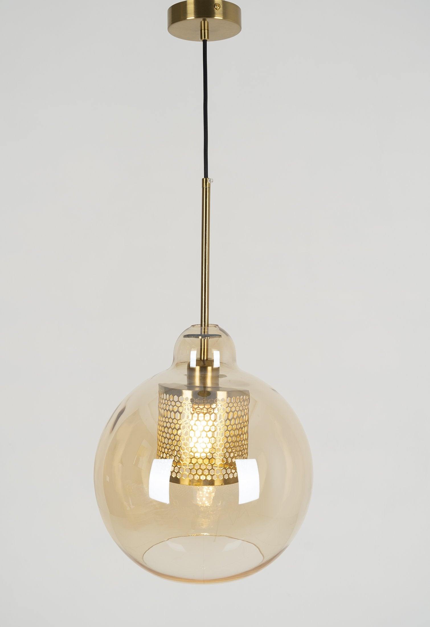 Lampe à suspension en verre Chiswick