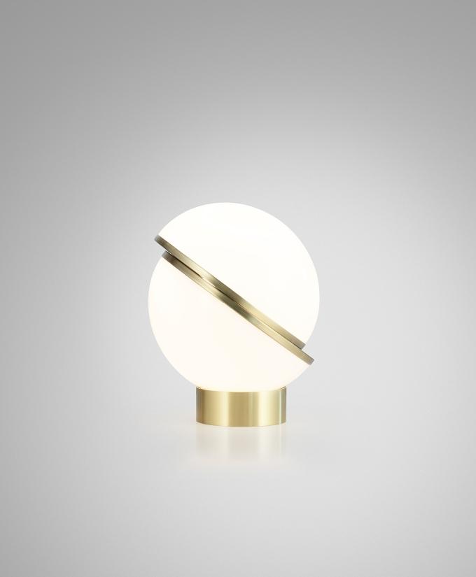 Lámpara de mesa de media luna