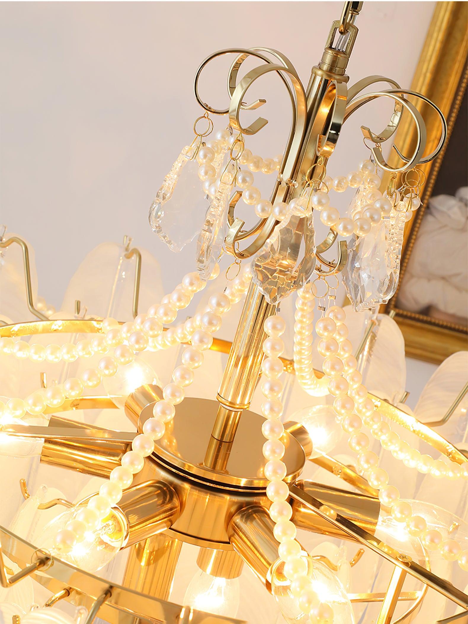 Angel Glass Feather Chandelier - Decormote