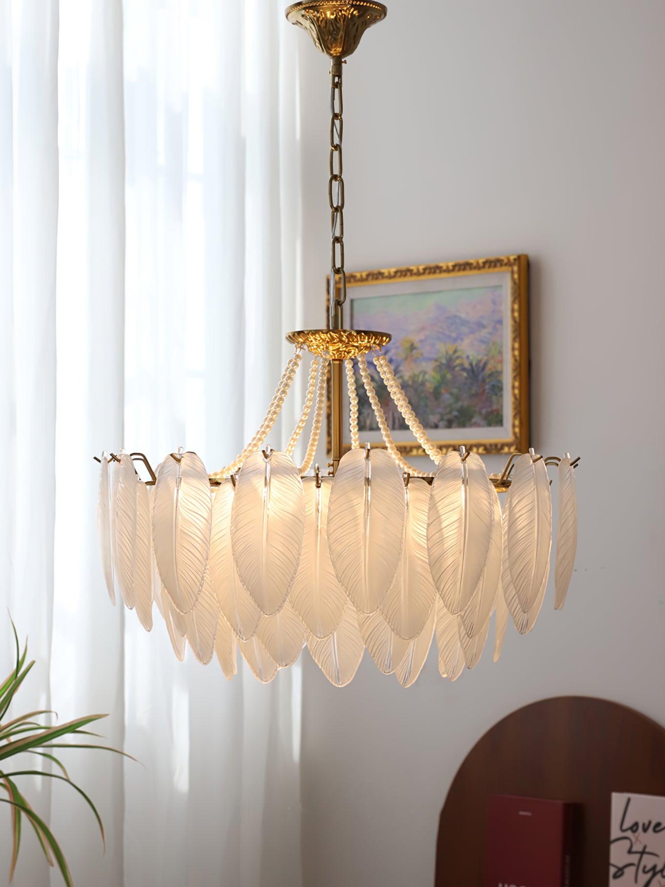 Crystal Feather Chandeliers - Decormote