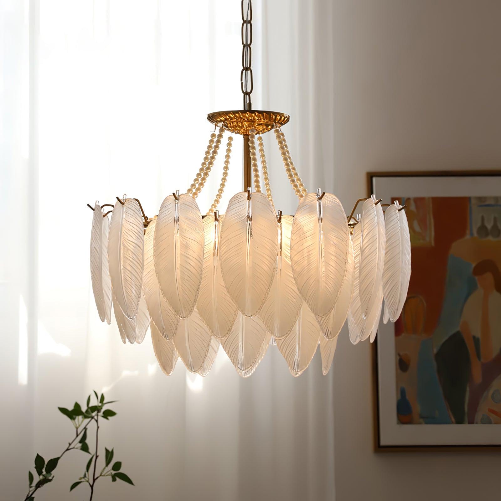 Crystal Feather Chandeliers - Decormote
