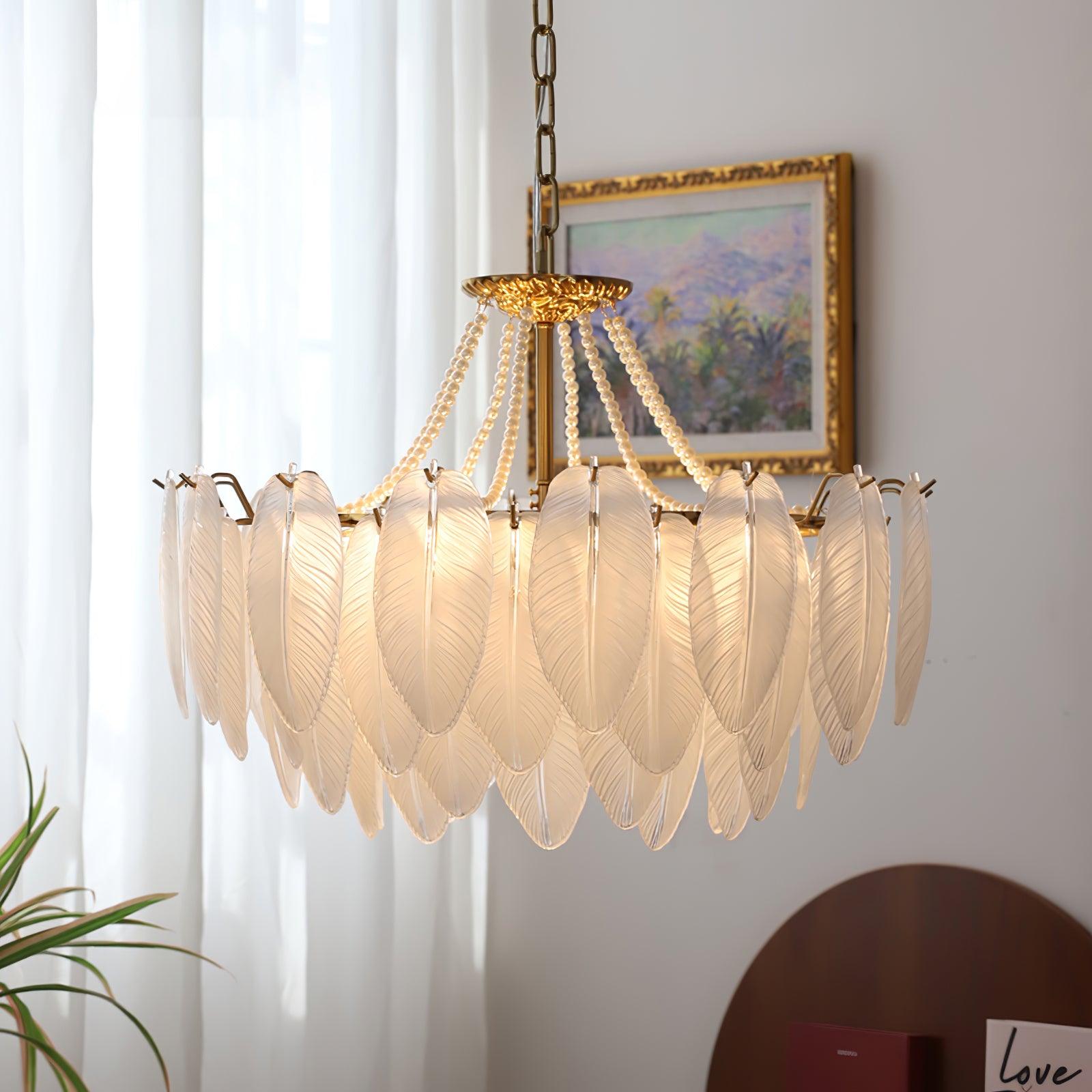 Crystal Feather Chandeliers - Decormote