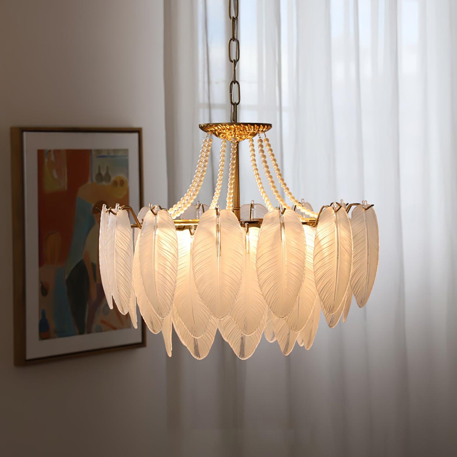 Crystal Feather Chandeliers - Decormote