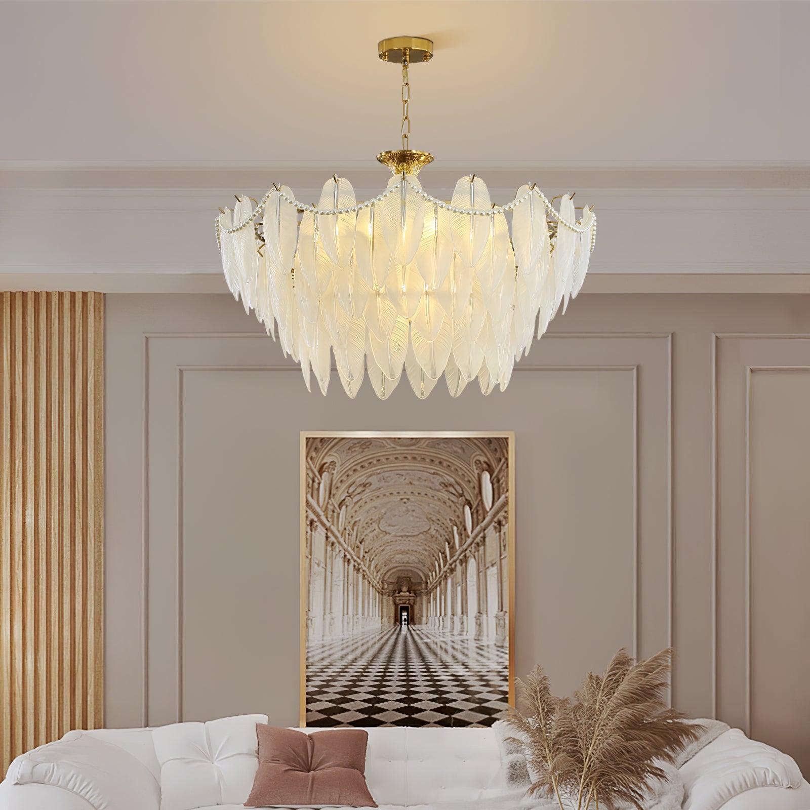 Crystal Feather Chandeliers - Decormote