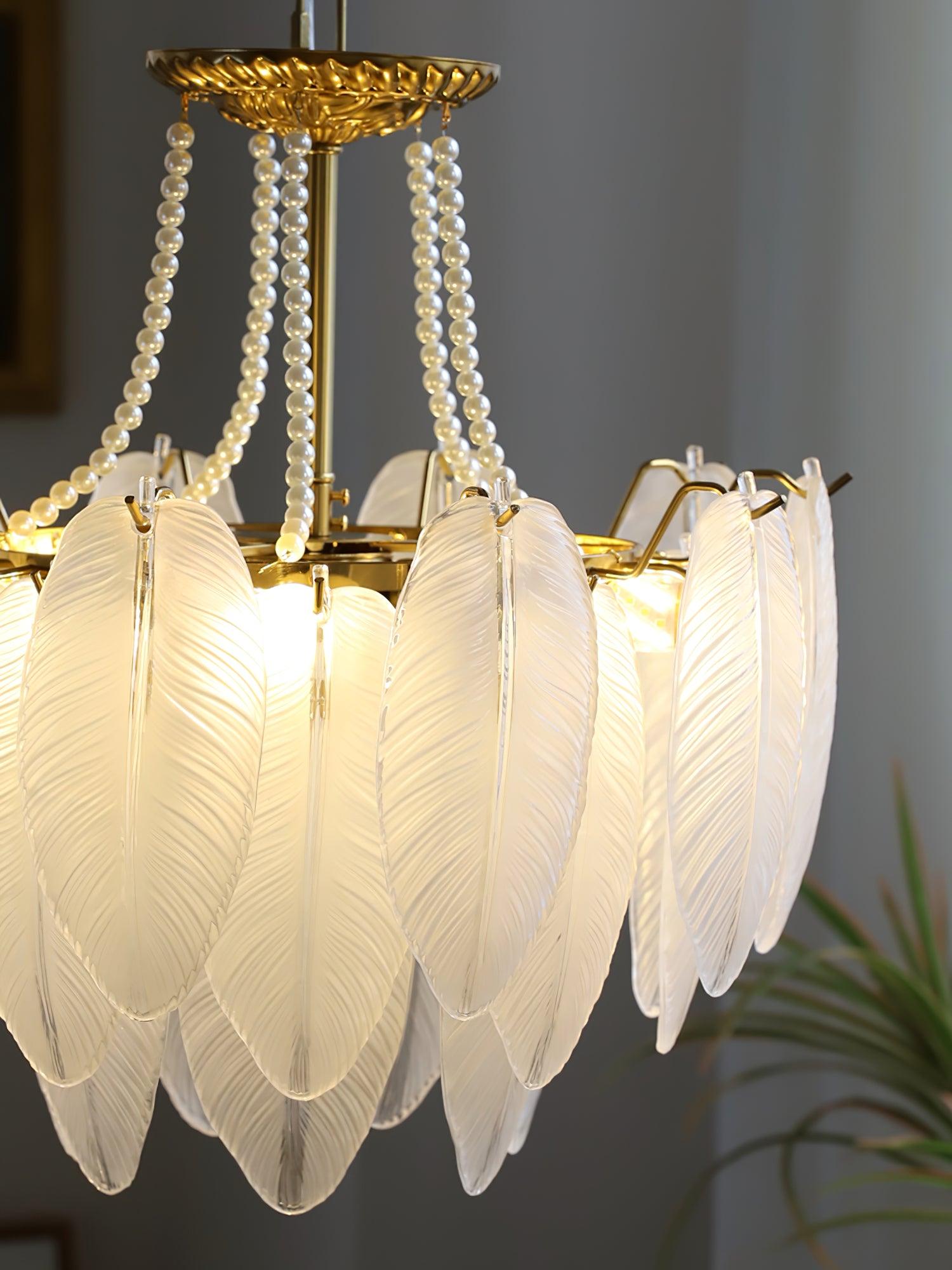 Crystal Feather Chandeliers - Decormote