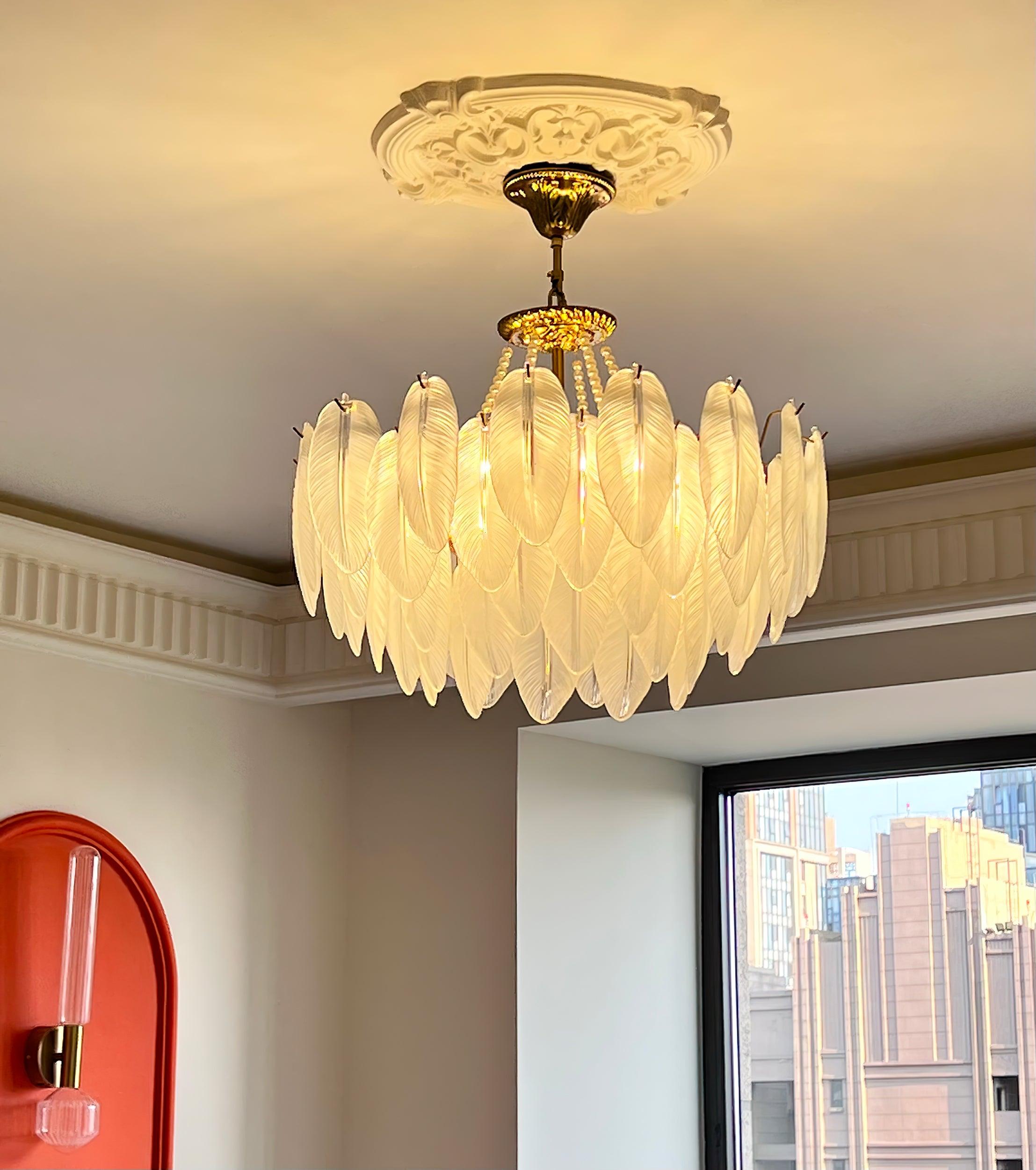 Crystal Feather Chandeliers - Decormote