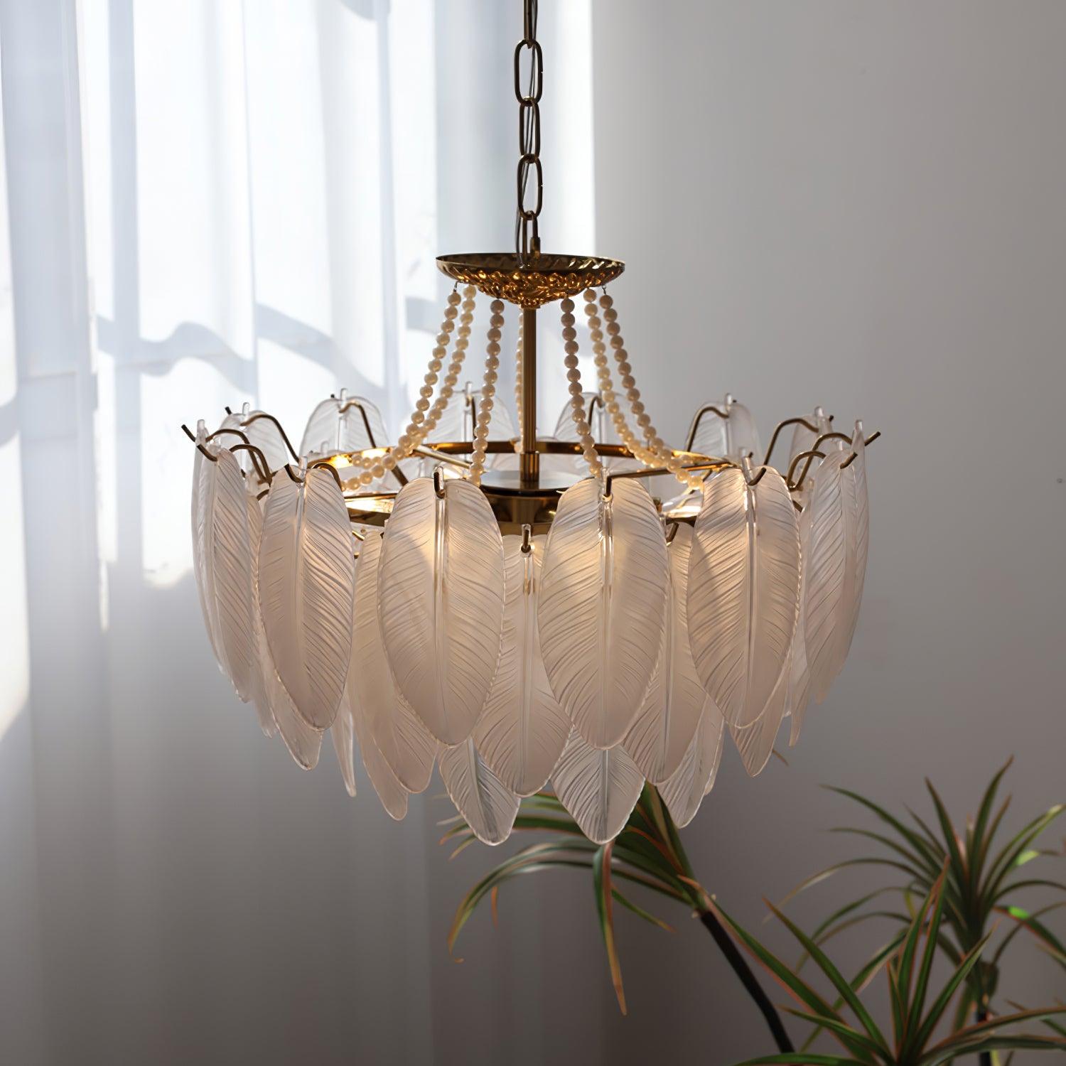 Crystal Feather Chandeliers - Decormote