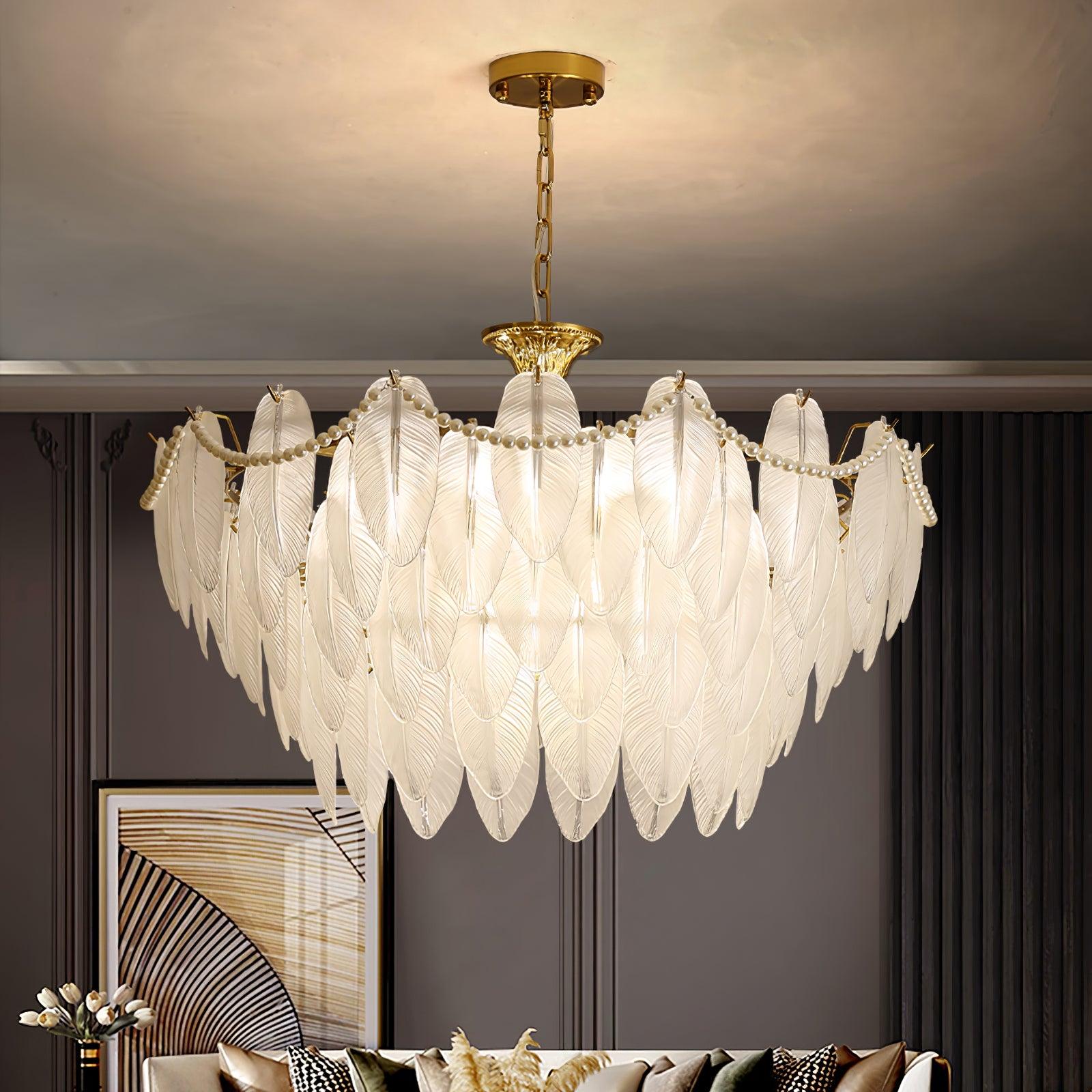 Crystal Feather Chandeliers - Decormote