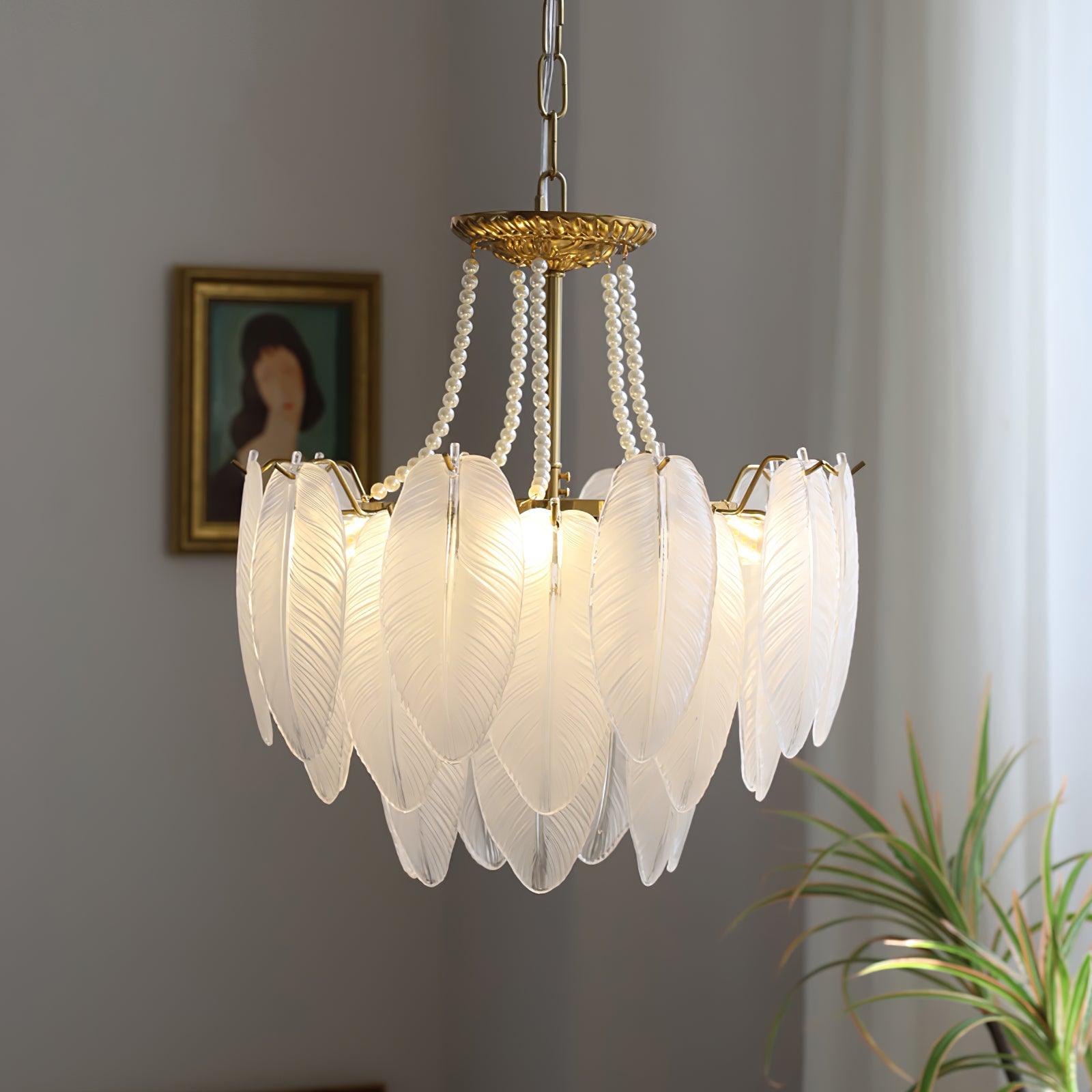 Crystal Feather Chandeliers - Decormote