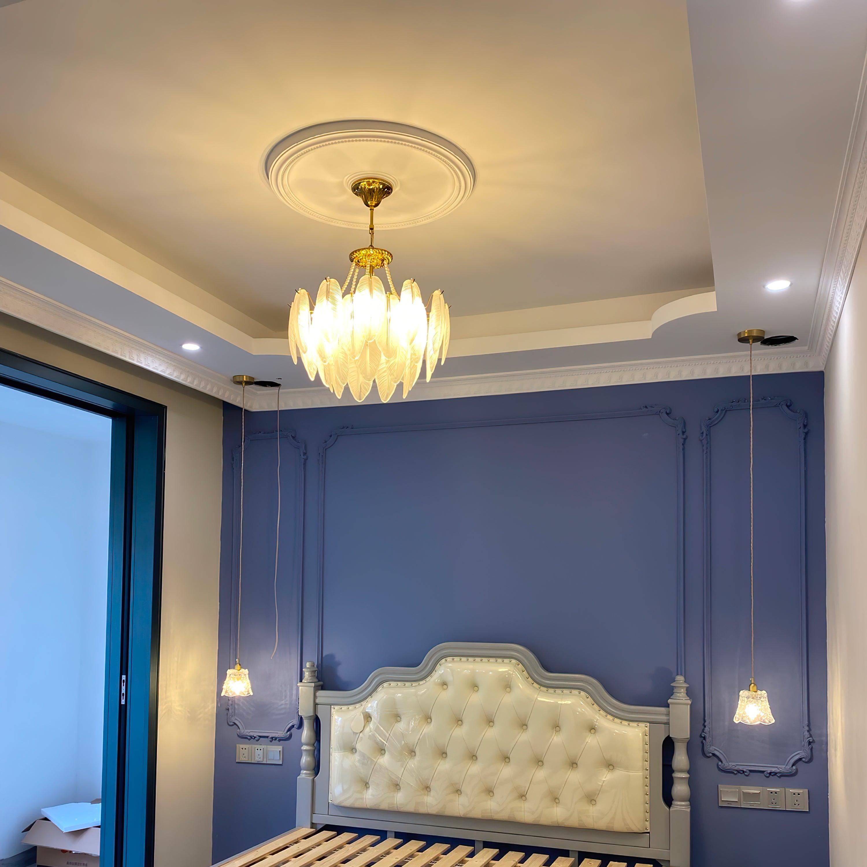 Crystal Feather Chandeliers - Decormote