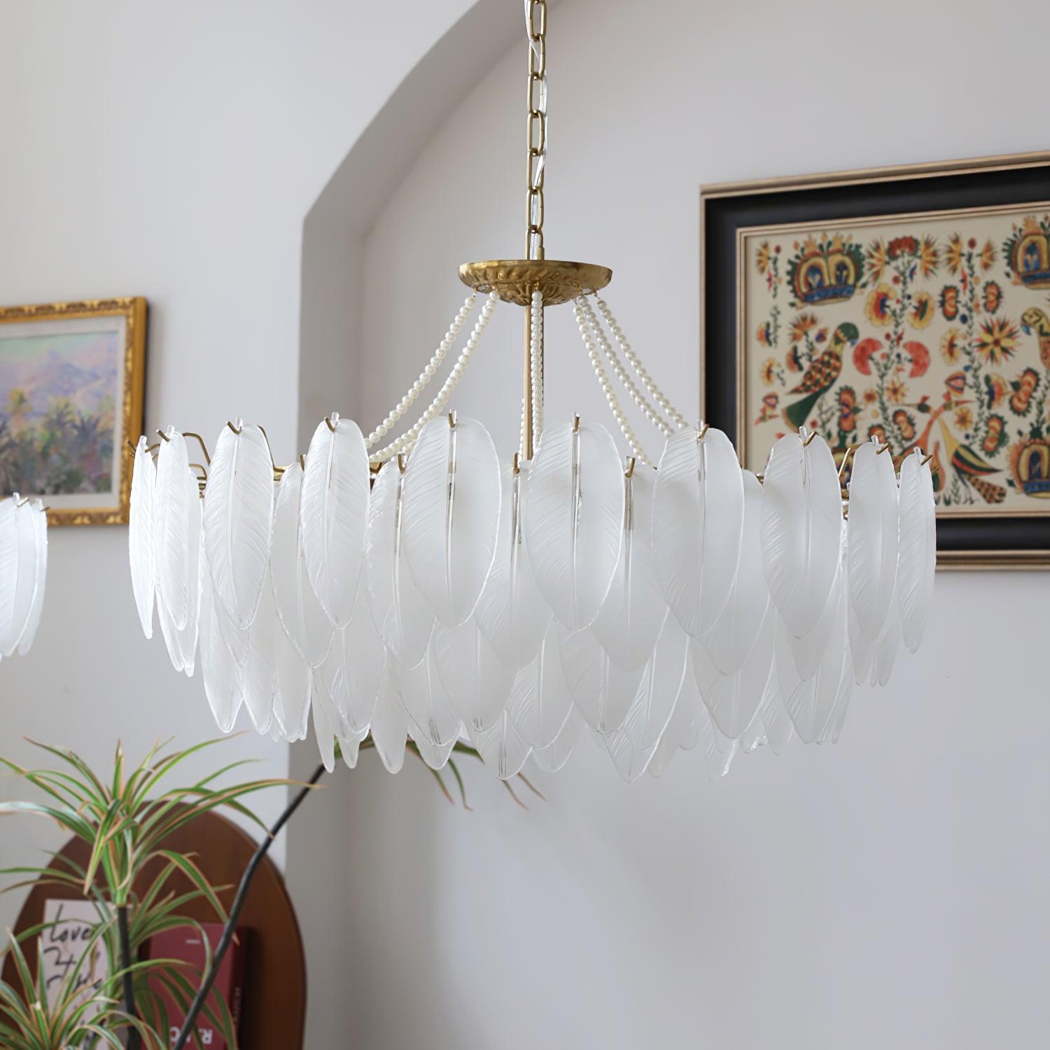 Crystal Feather Chandeliers - Decormote