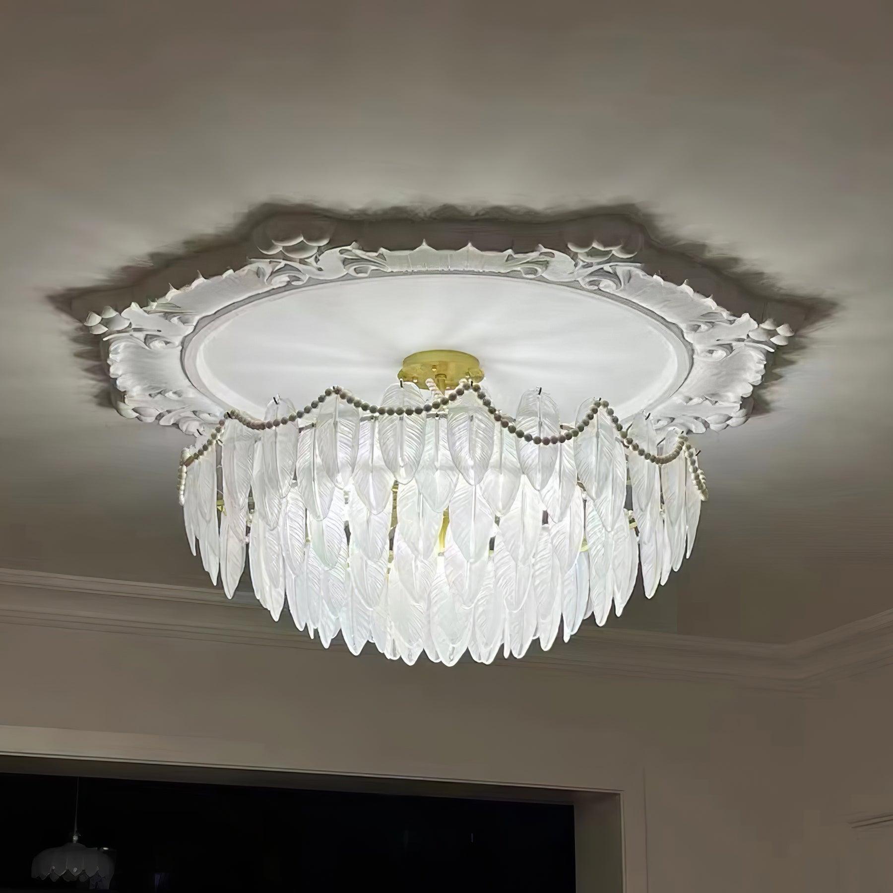 Crystal Feather Chandeliers - Decormote