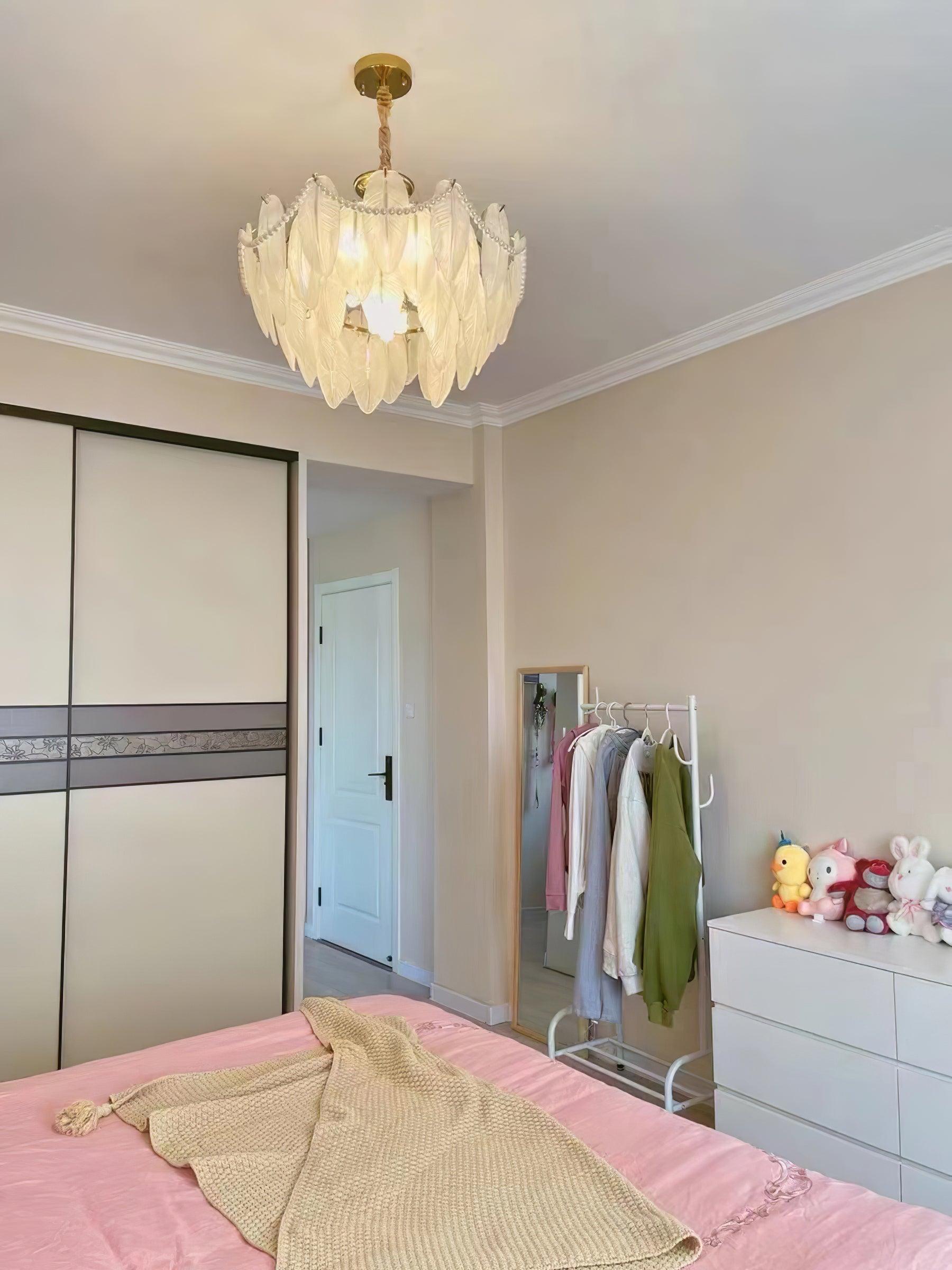 Crystal Feather Chandeliers - Decormote