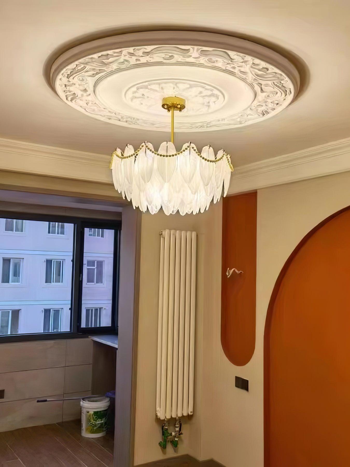 Crystal Feather Chandeliers - Decormote