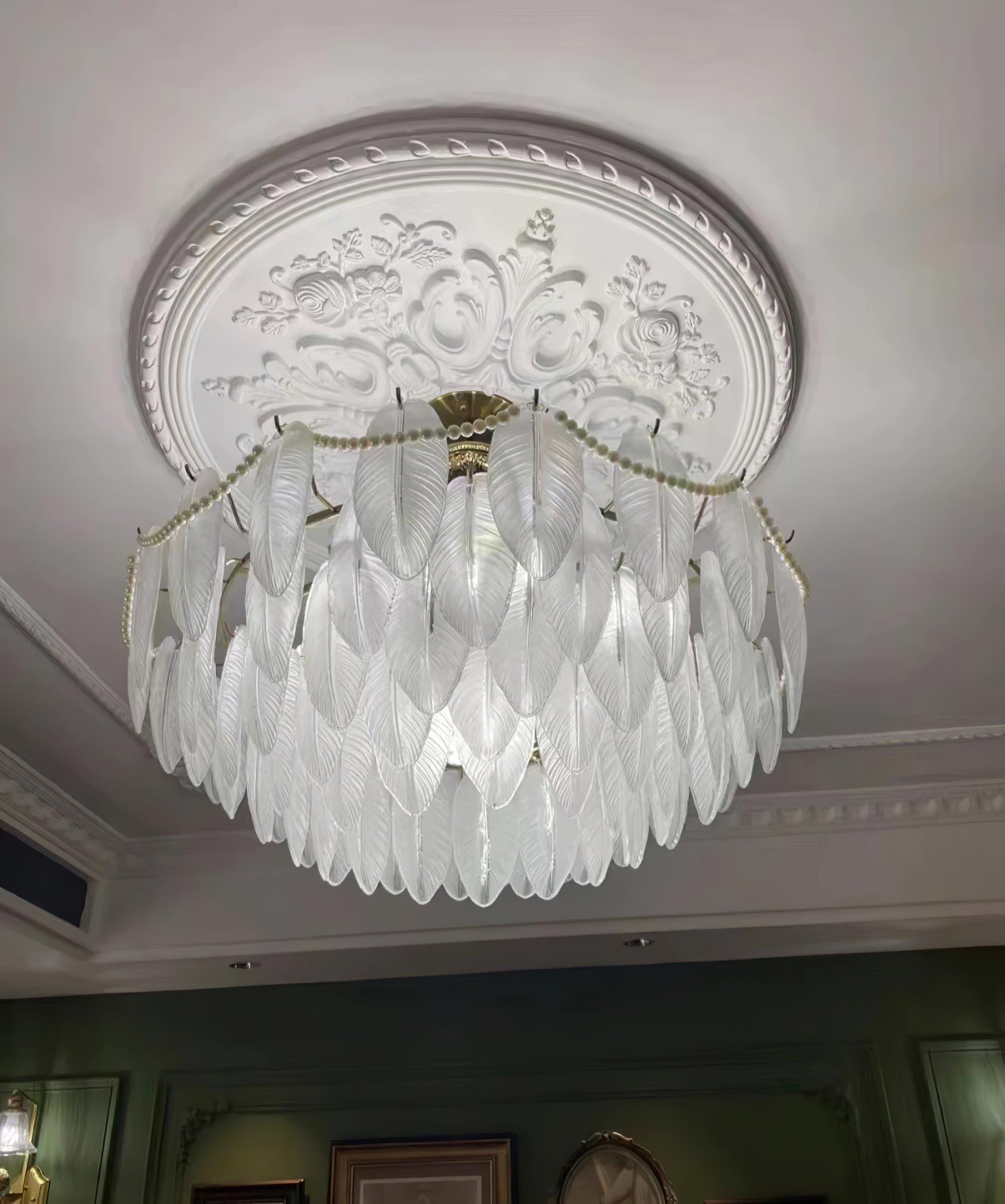 Crystal Feather Chandeliers - Decormote