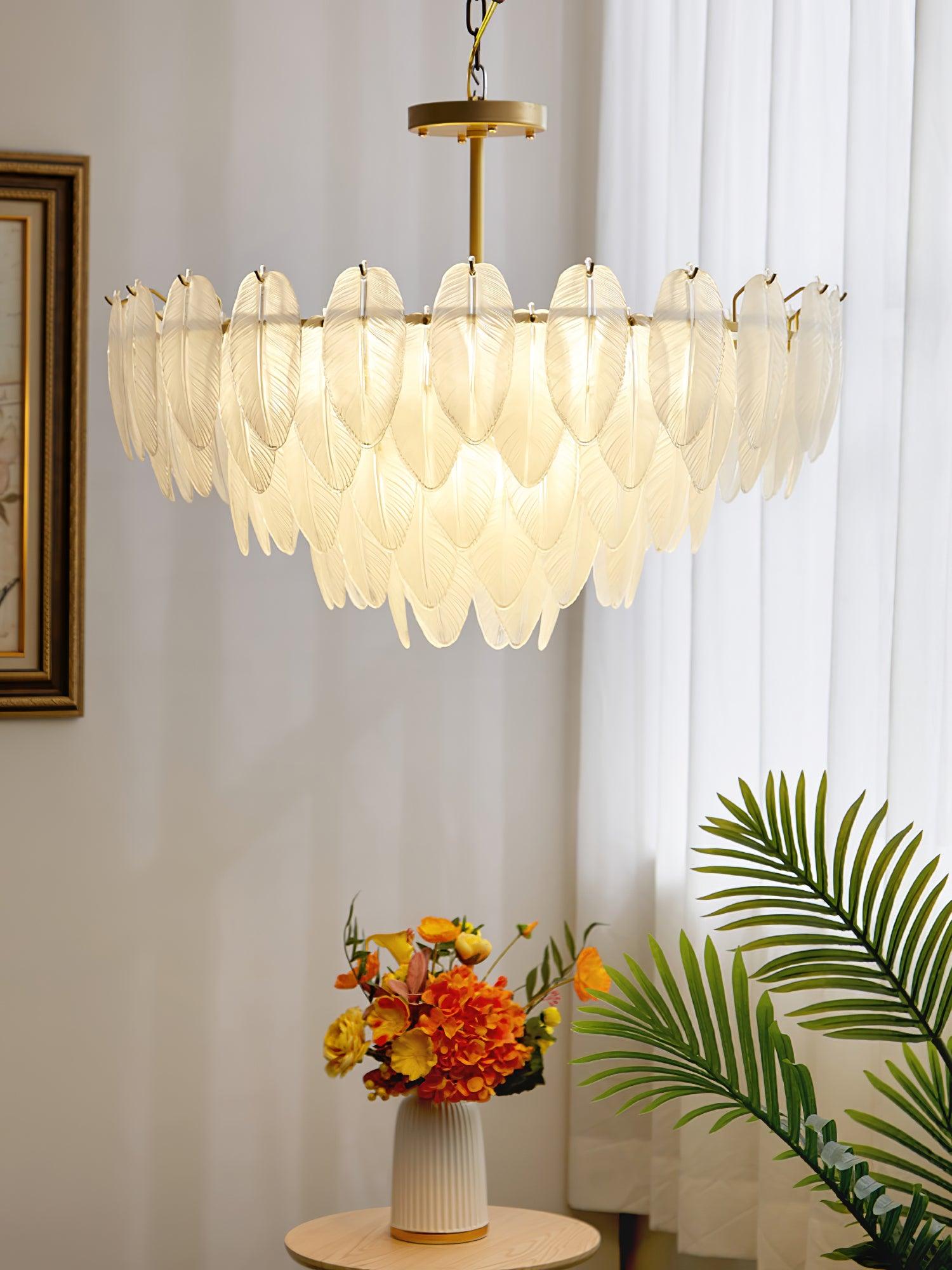 Crystal Feather Chandeliers - Decormote