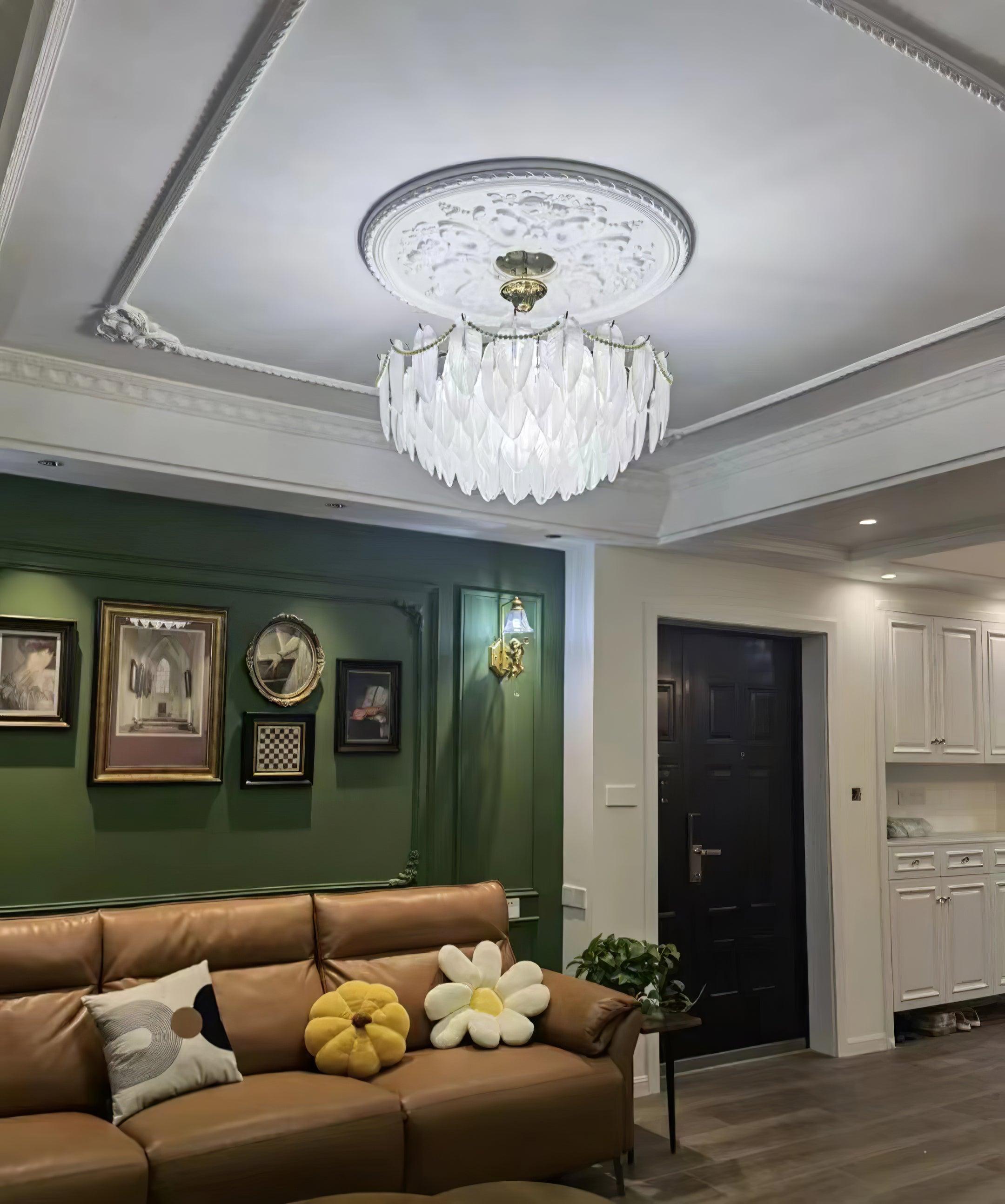 Crystal Feather Chandeliers - Decormote