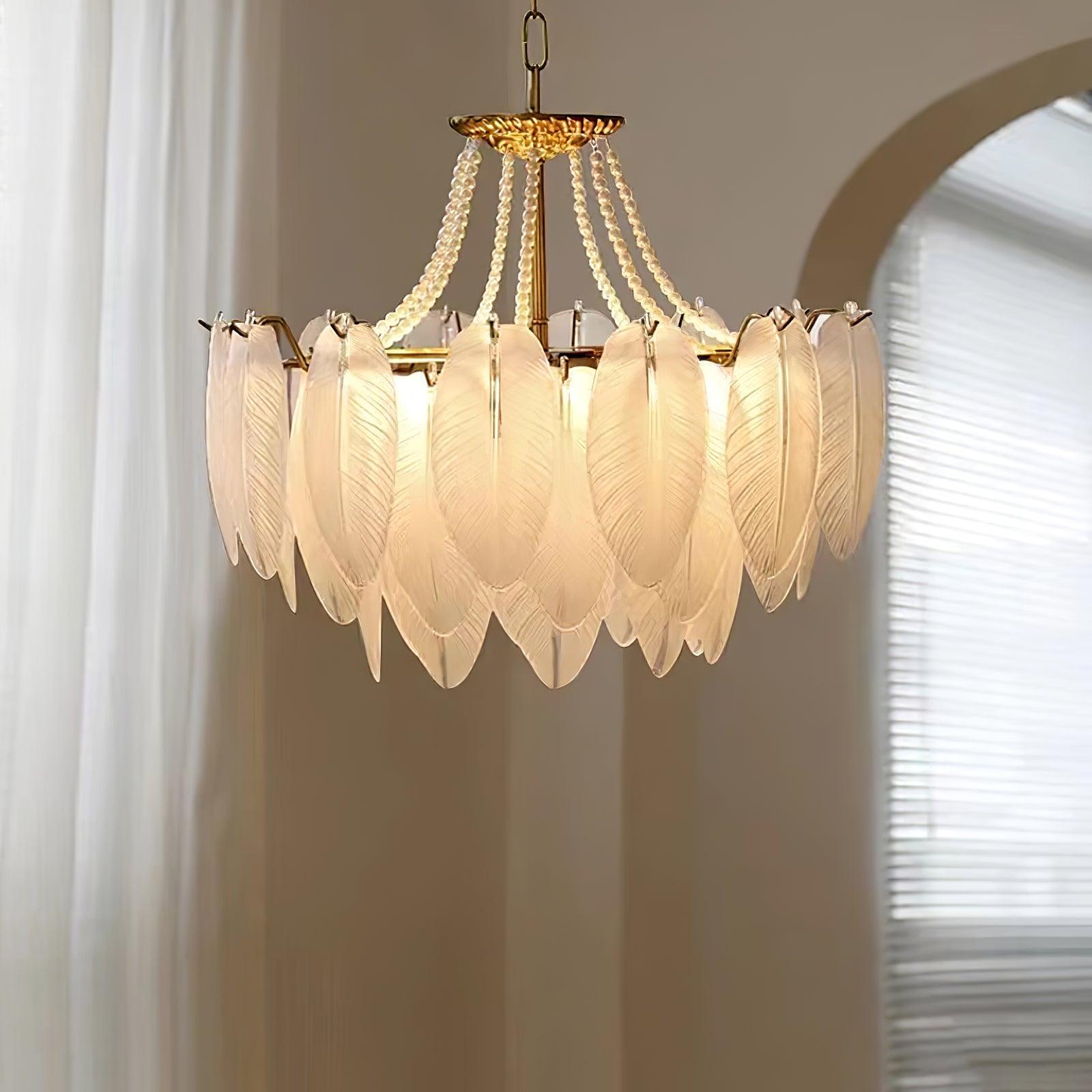 Crystal Feather Chandeliers - Decormote