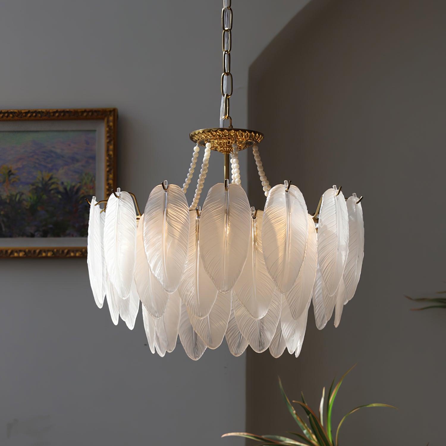 Crystal Feather Chandeliers - Decormote