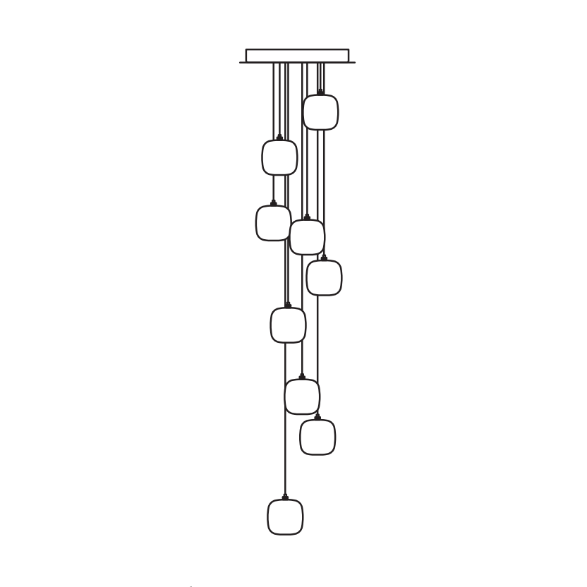 Cubie Suspension Light