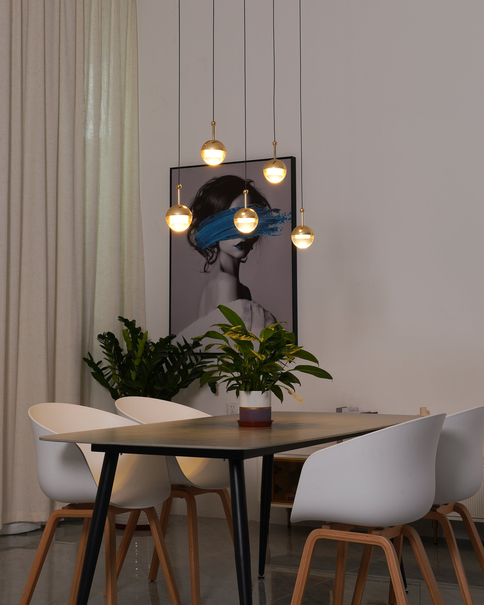Lámpara colgante LED Dora