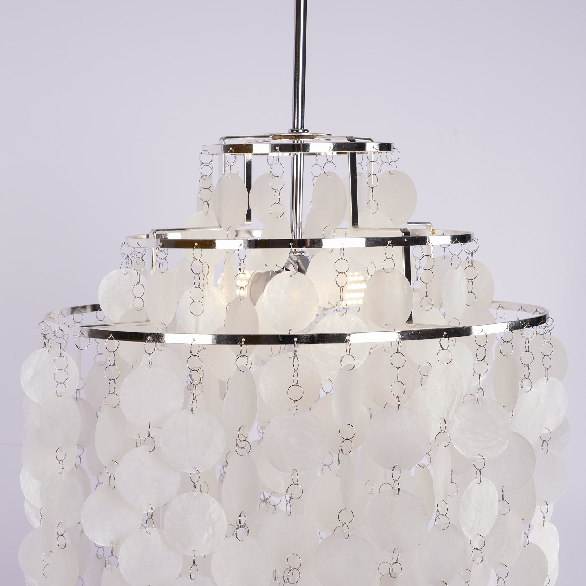 Candelabro de concha redonda