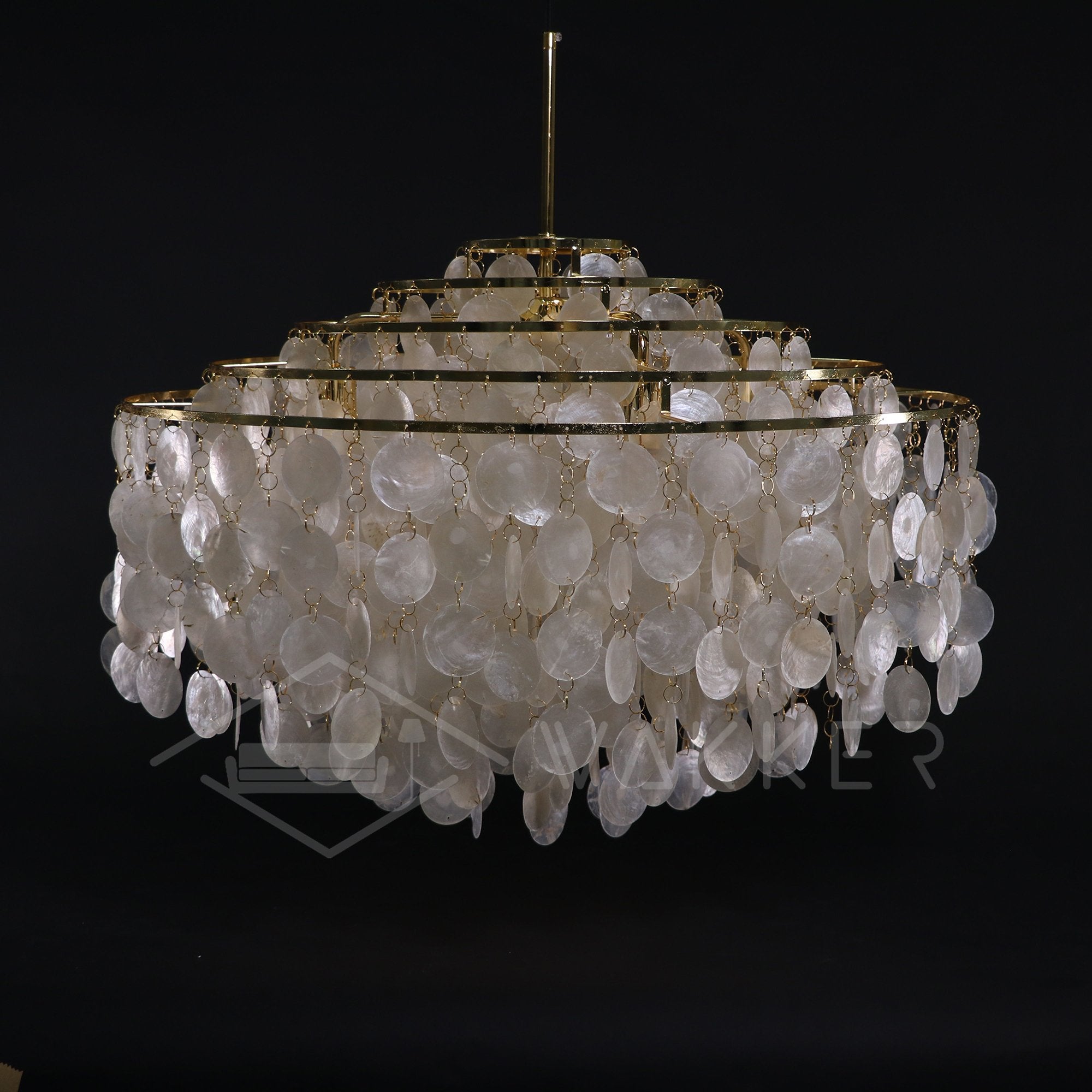 Candelabro de concha redonda