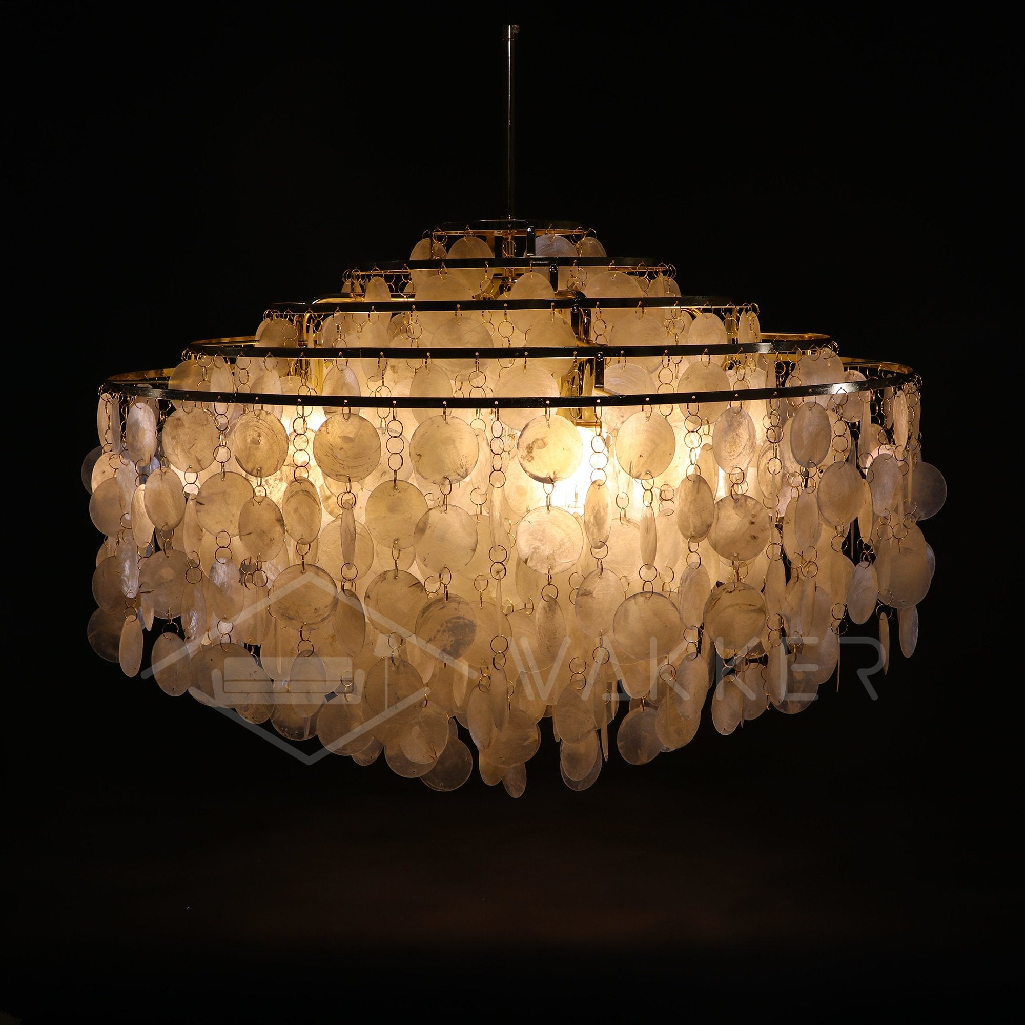 Candelabro de concha redonda
