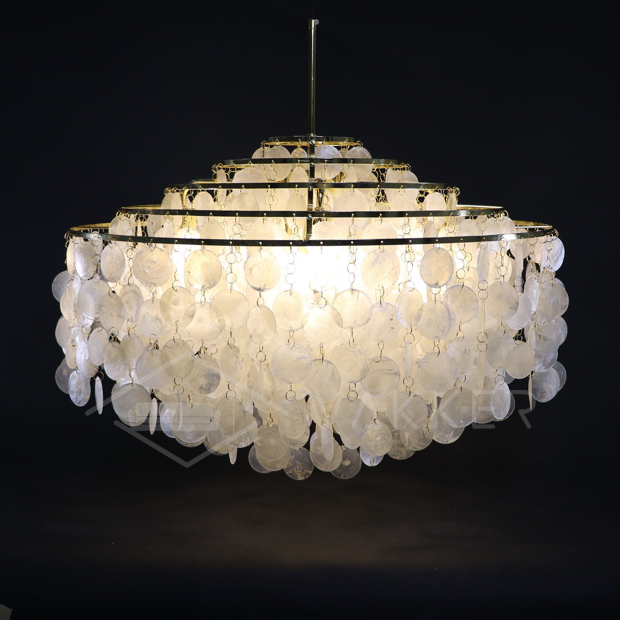 Candelabro de concha redonda