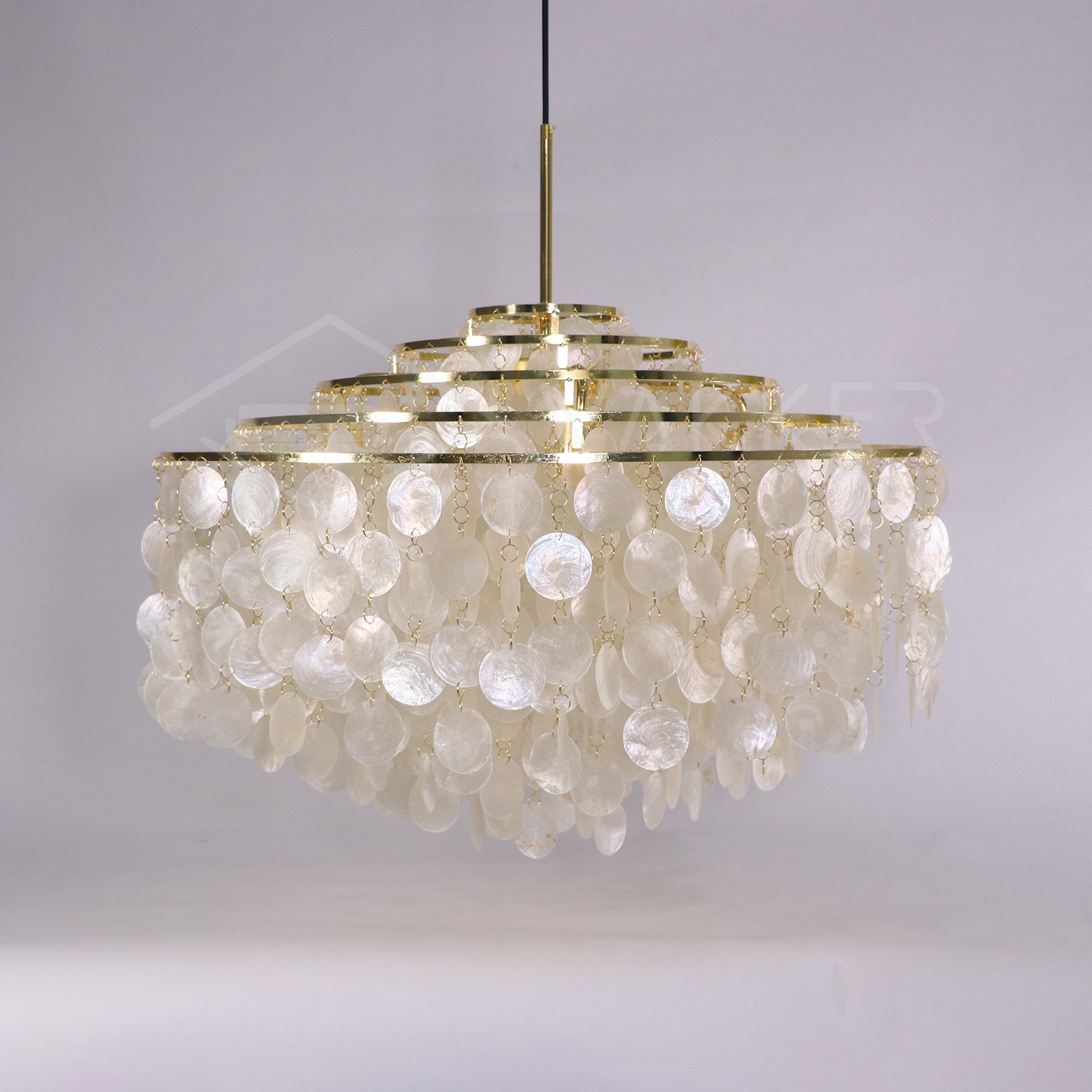 Candelabro de concha redonda
