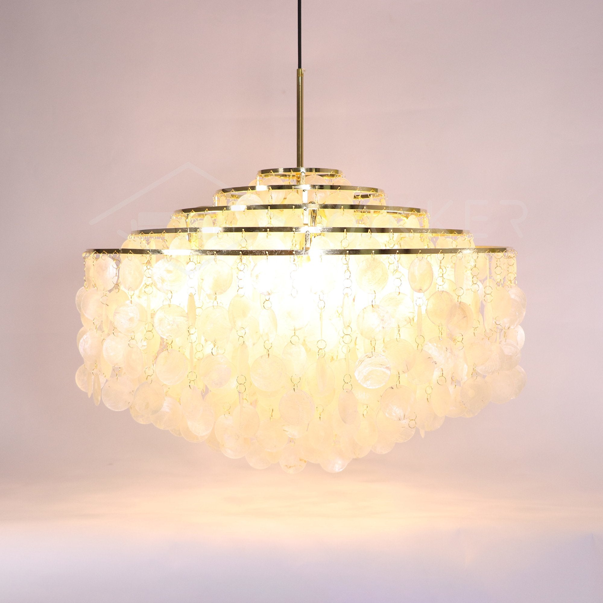 Candelabro de concha redonda