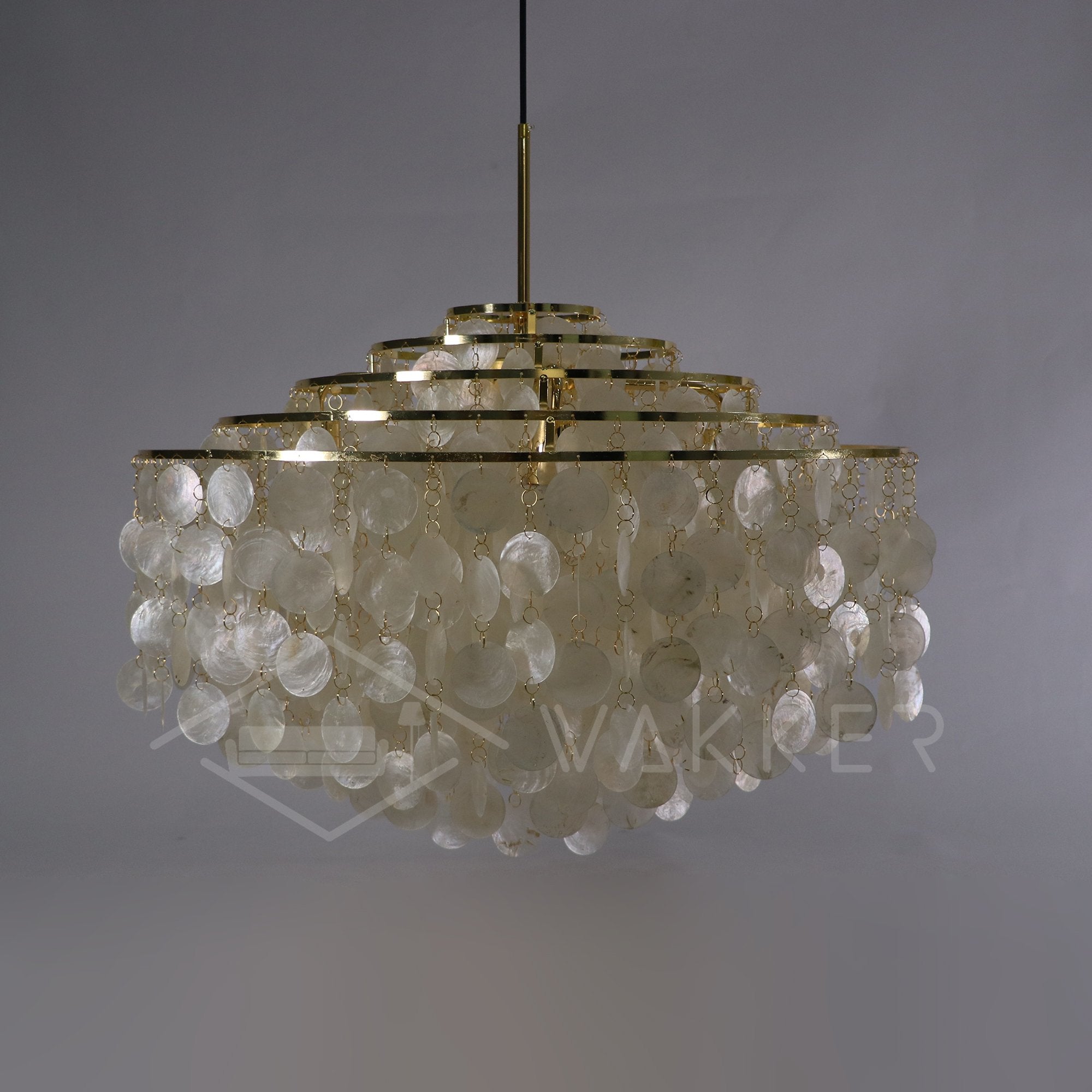 Candelabro de concha redonda
