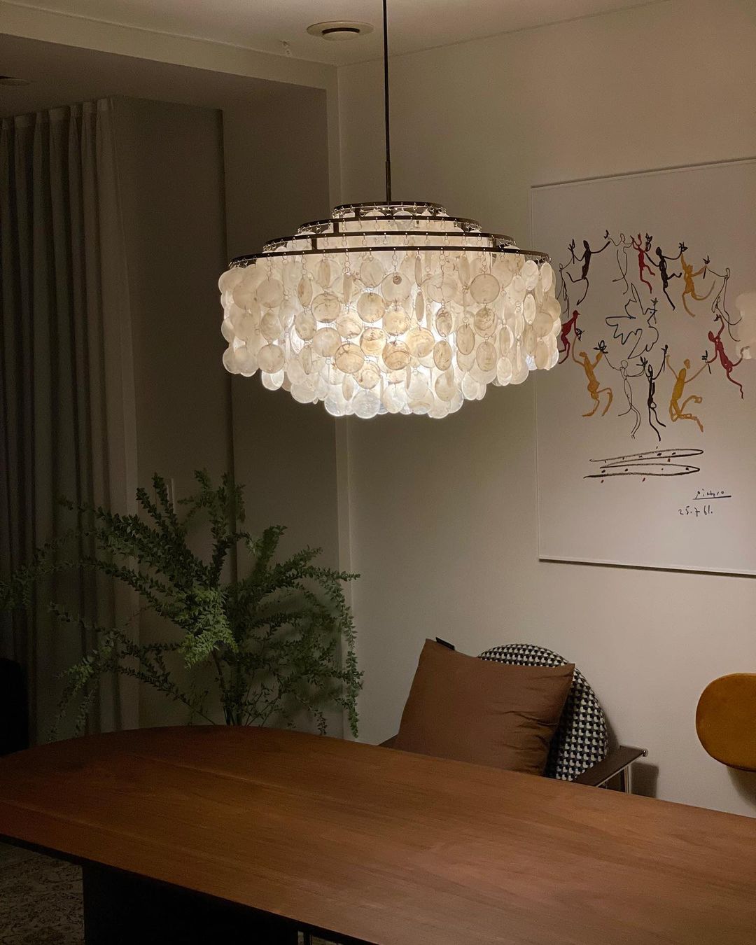 Candelabro de concha redonda