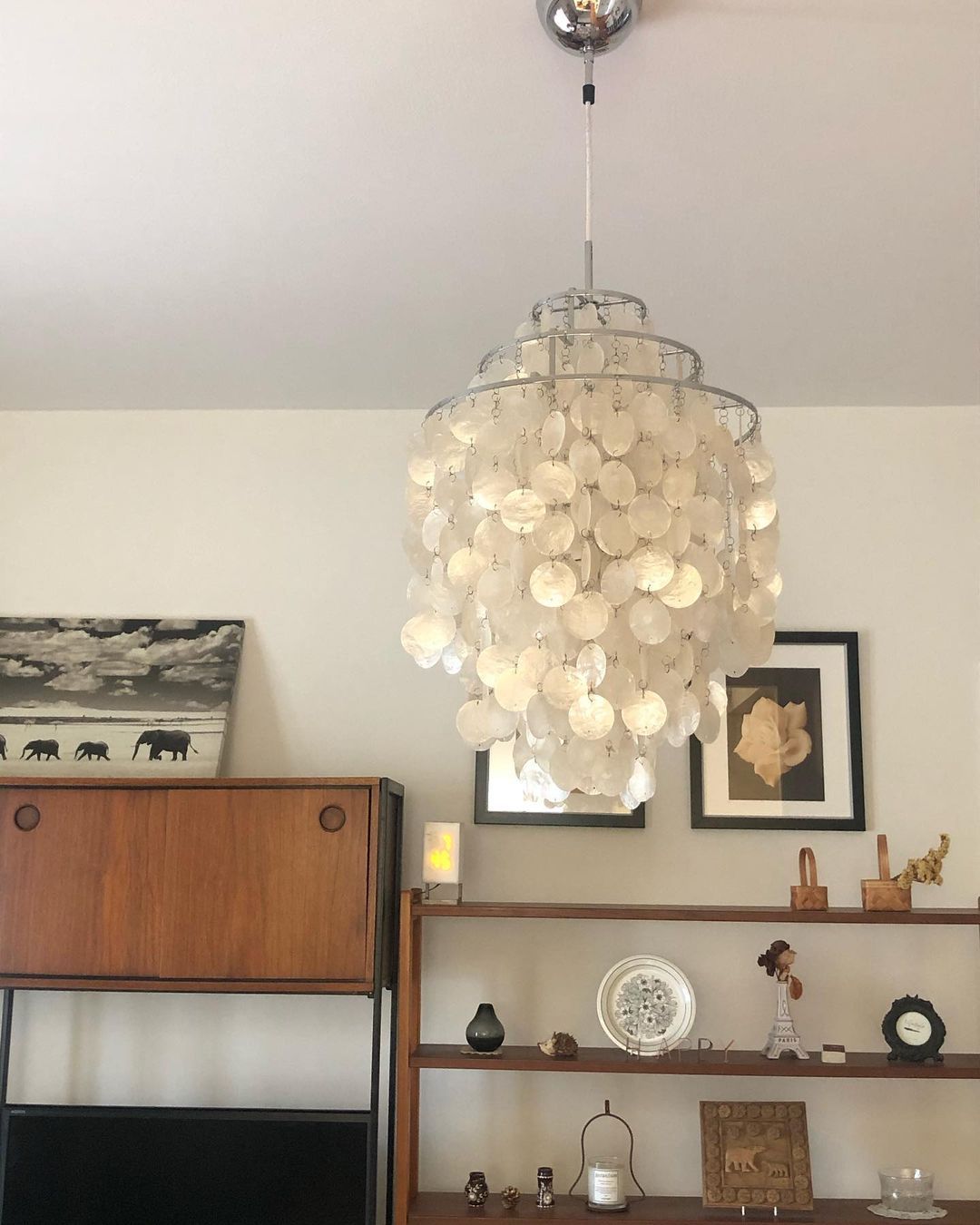 Candelabro de concha redonda