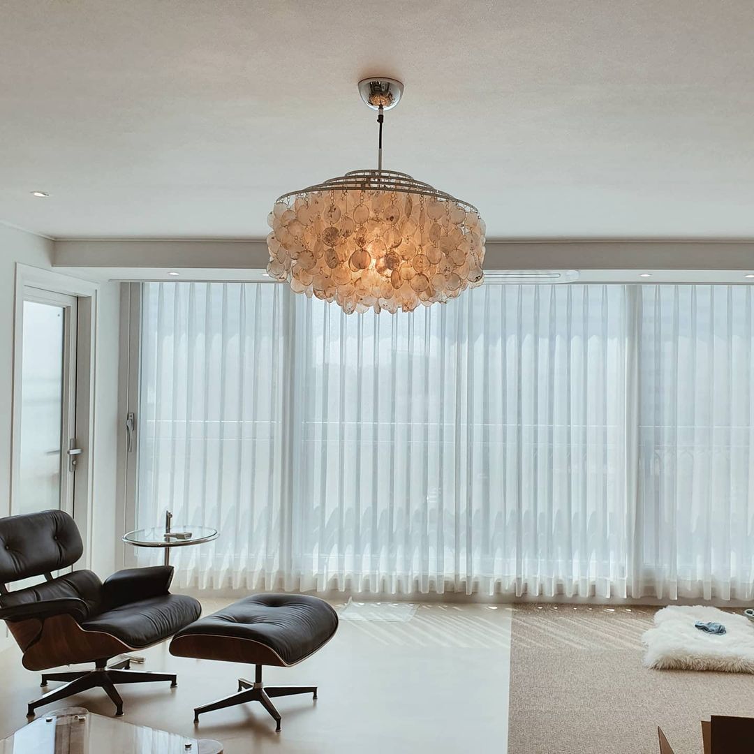 Candelabro de concha redonda