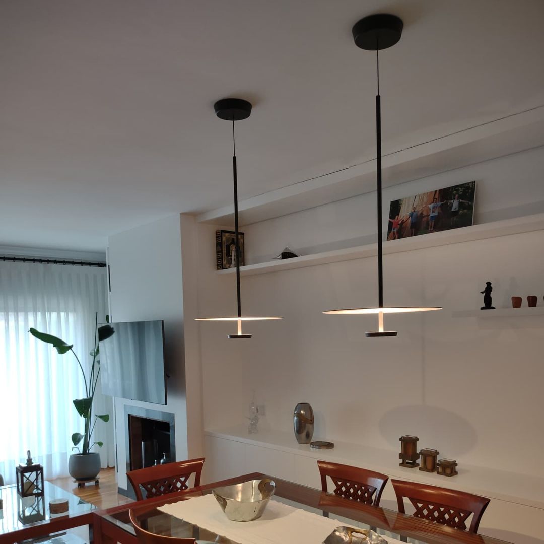 Lampe à suspension plate