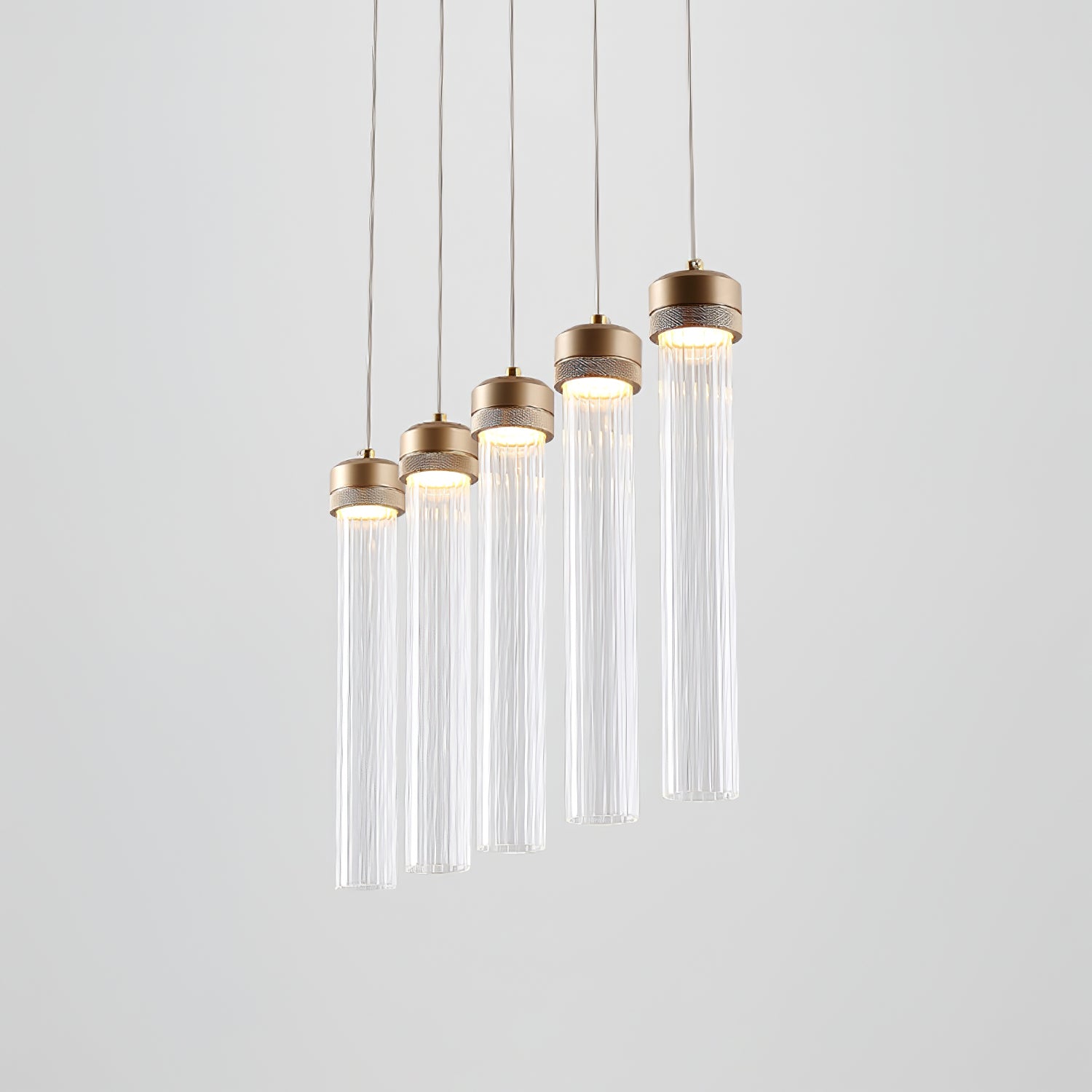 Fluted Tube Pendant Light