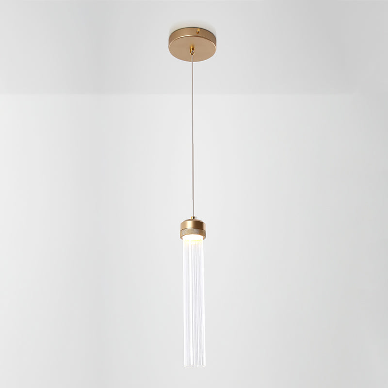 Fluted Tube Pendant Light