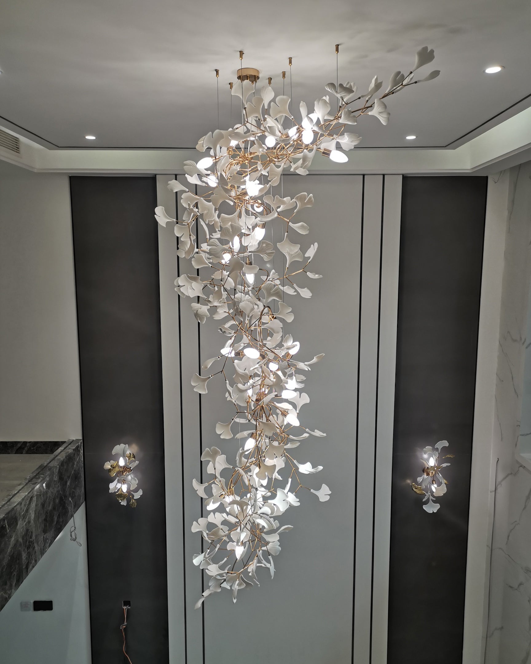 Gingko-Kronleuchter A
