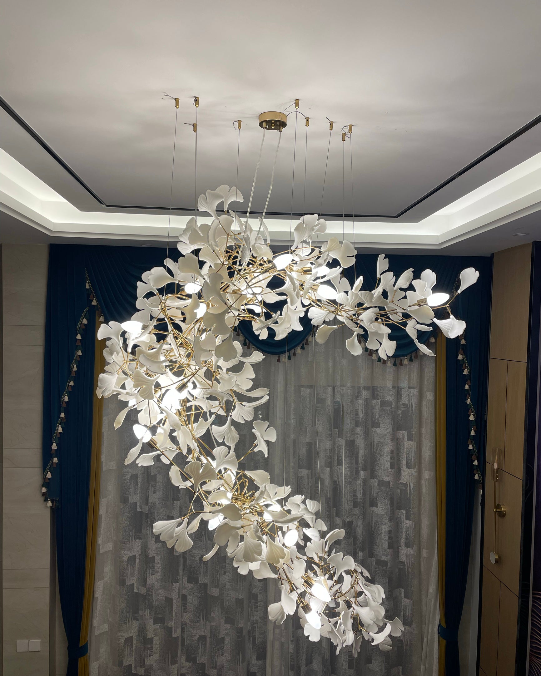 Gingko-Kronleuchter A