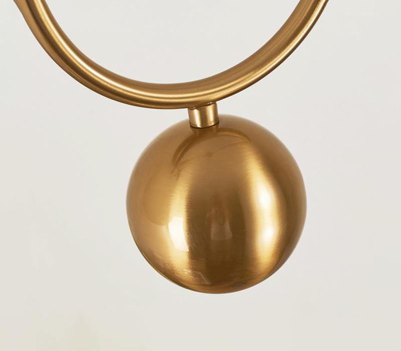 Glass ball pendant lamp