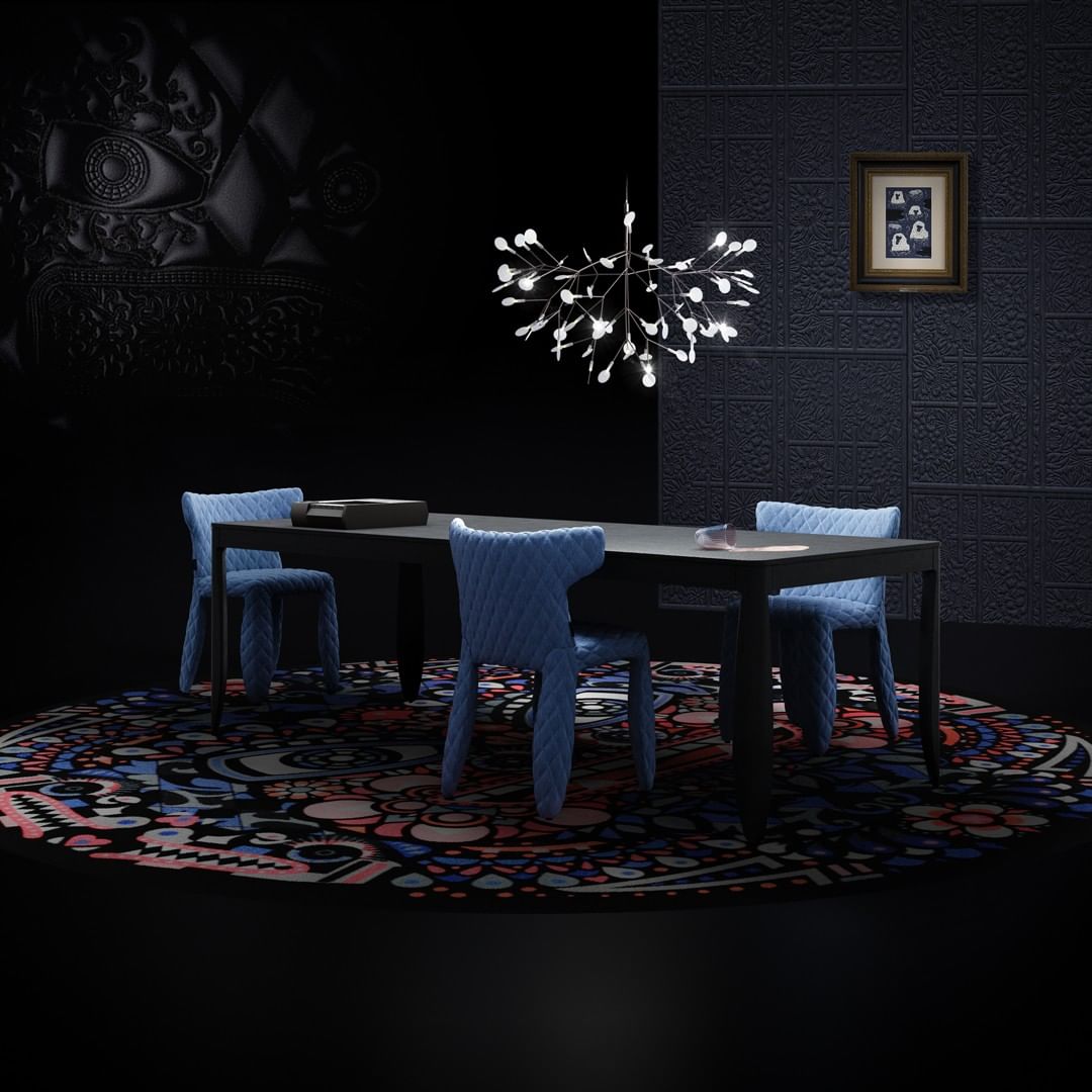 Candelabros negros Heracleum