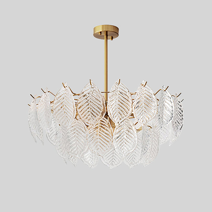 Kronleuchter aus Blattglas